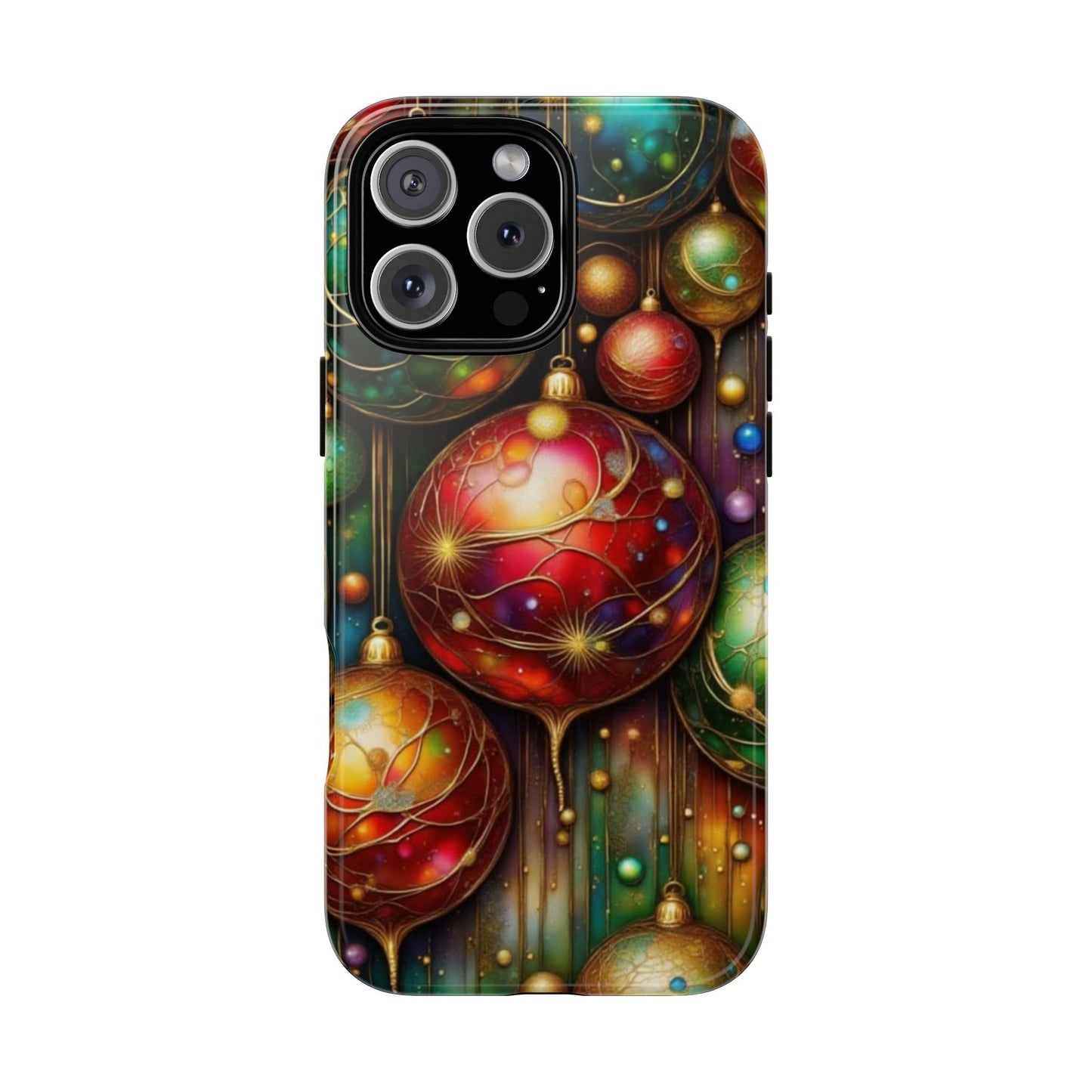 Colorful Holiday Phone Case, Festive Smartphone Cover, Christmas Gift, Artistic Phone Protector, Unique Holiday Accessory