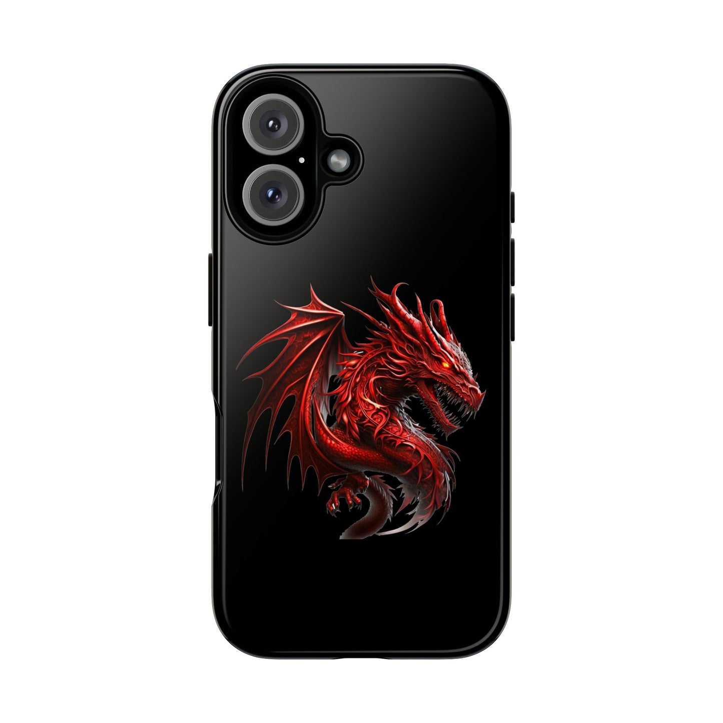 Red Dragon Phone Case, Fantasy Case, Tough Phone Cover, Gift for Gamers, Dragon Lover, Unique Mobile Accessory