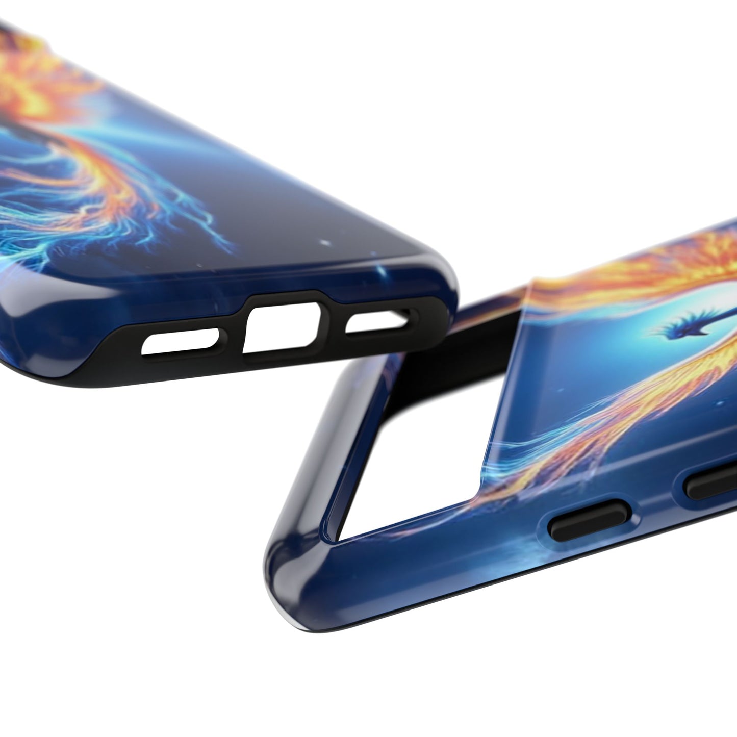 Phoenix Tough Case, Blue Bird Phone Case, Fantasy Designs, Space theme