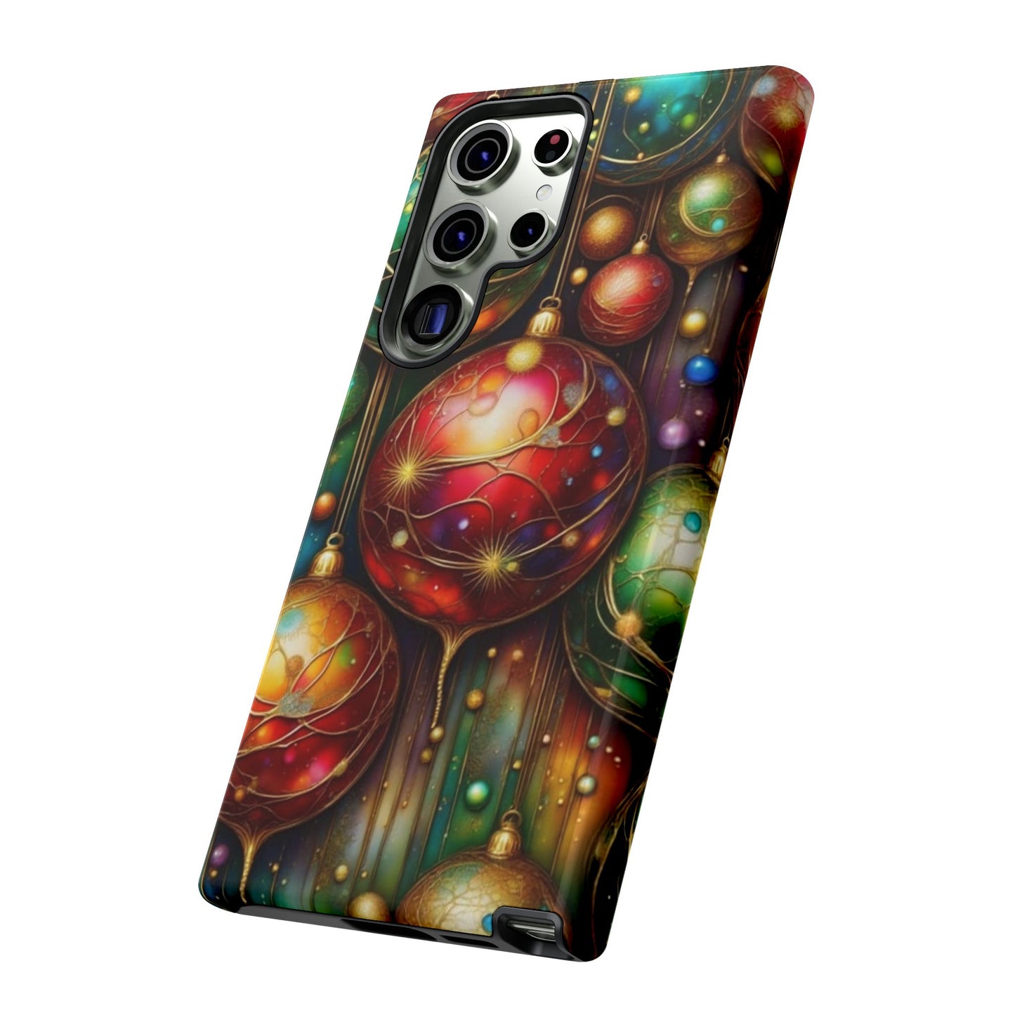 Colorful Holiday Phone Case, Festive Smartphone Cover, Christmas Gift, Artistic Phone Protector, Unique Holiday Accessory