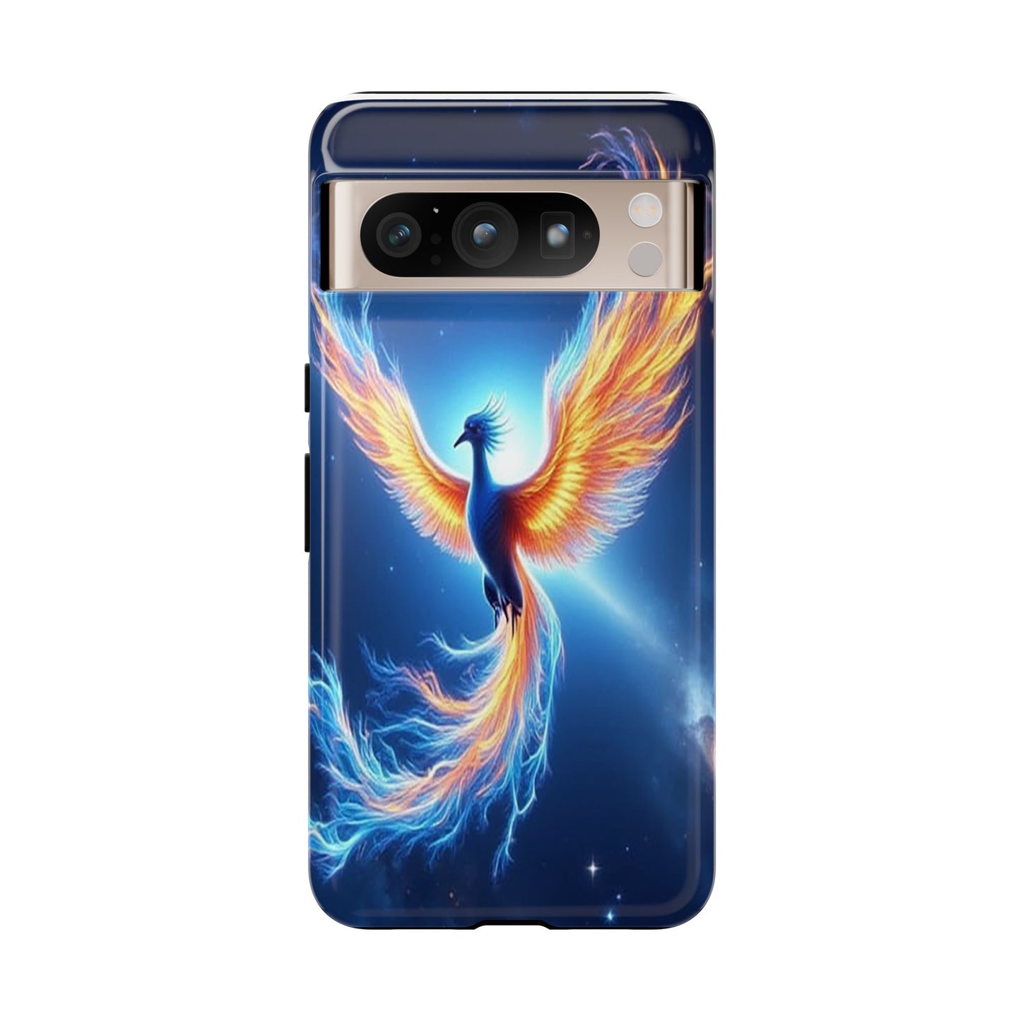 Phoenix Tough Case, Blue Bird Phone Case, Fantasy Designs, Space theme