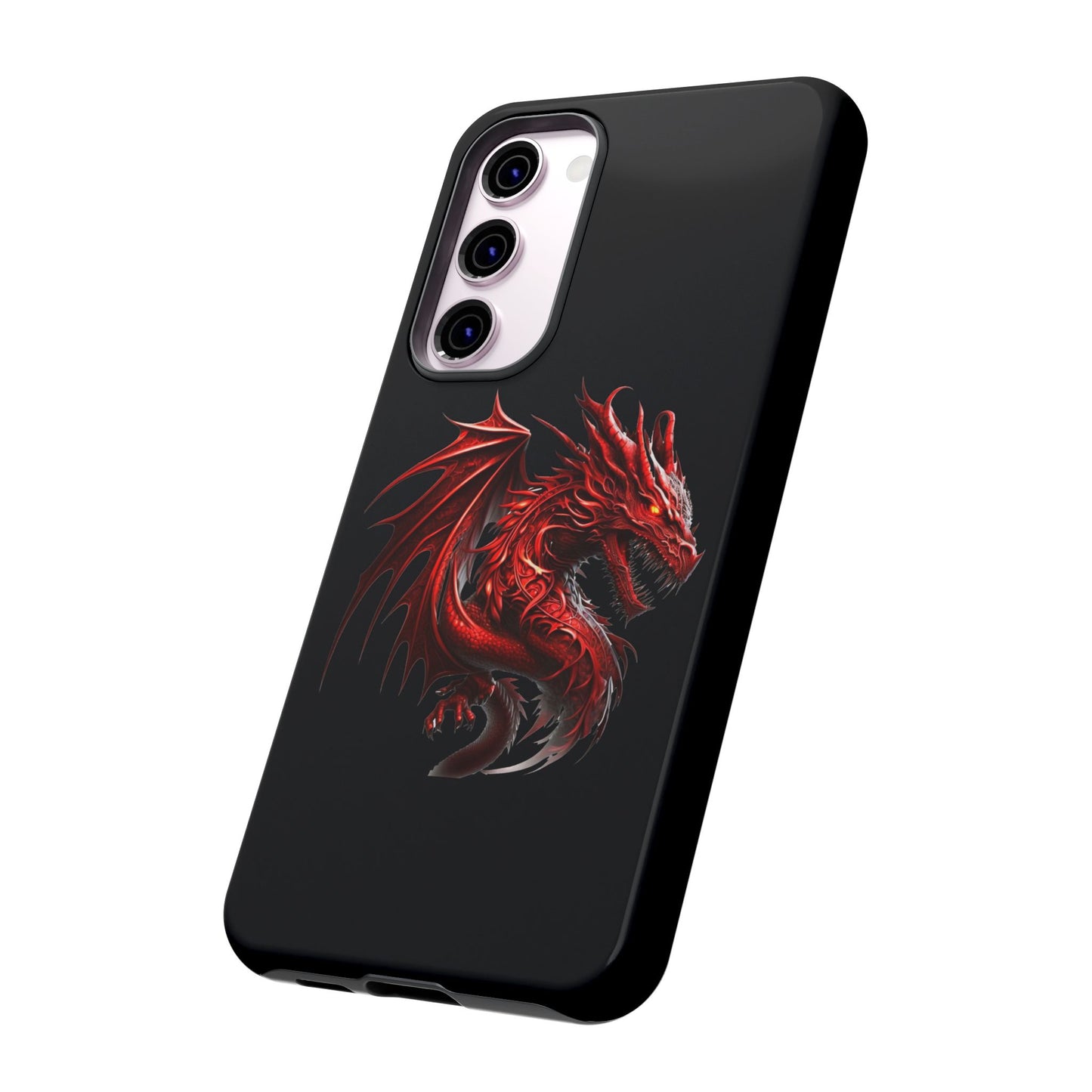Red Dragon Phone Case, Fantasy Case, Tough Phone Cover, Gift for Gamers, Dragon Lover, Unique Mobile Accessory