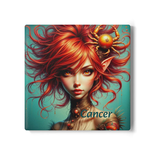 Ceramic Coaster, Zodiac Cancer, Astrology Signs, Unique Designs, Gift Ideas