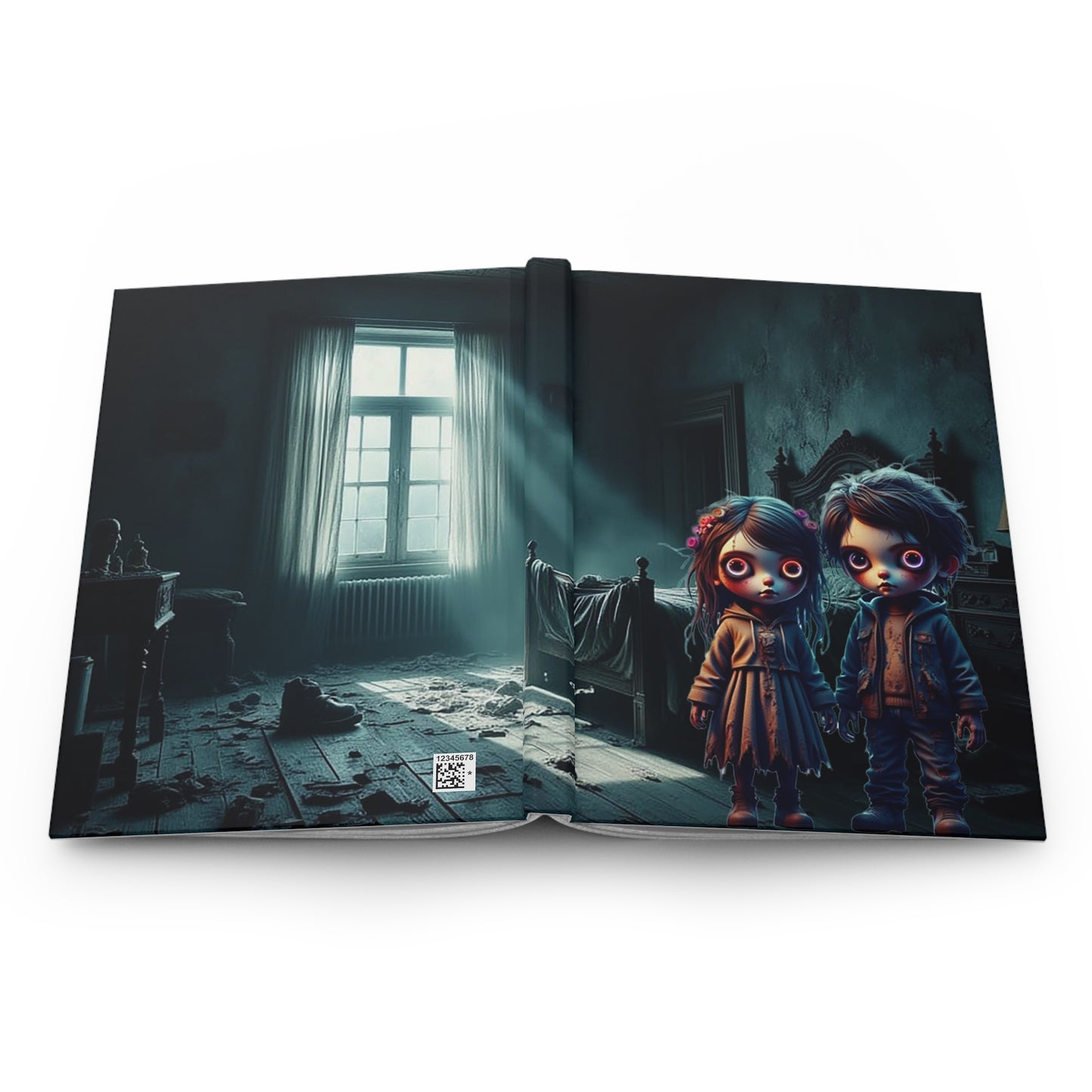 Mystical Hardcover Journal, Gothic Notebook for Creatives, Dark Aesthetic Diary, Art Journal for Ghost Lovers, Unique Gift Idea