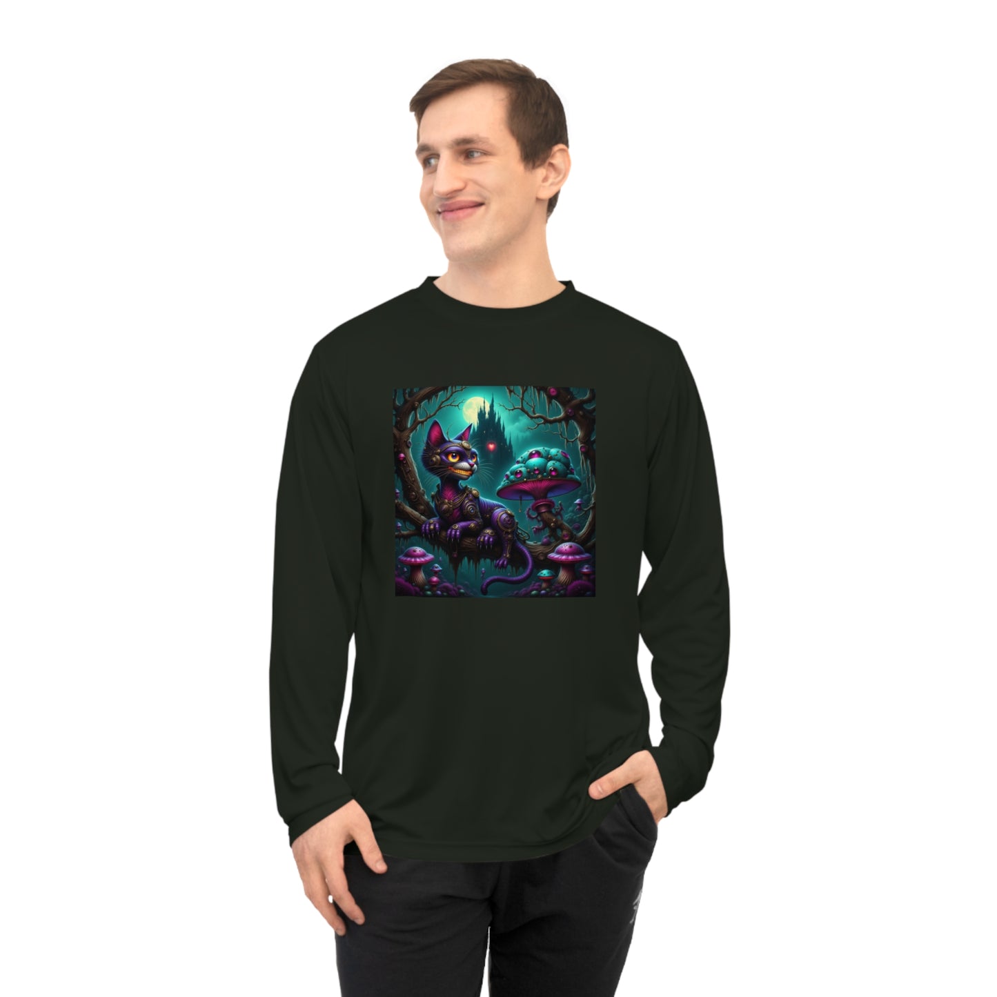 Mystical Cat Performance Long Sleeve Shirt | Unique Cat Design, Fantasy Apparel, Gift for Cat Lovers, Lightweight Activewear, Perfect [...]