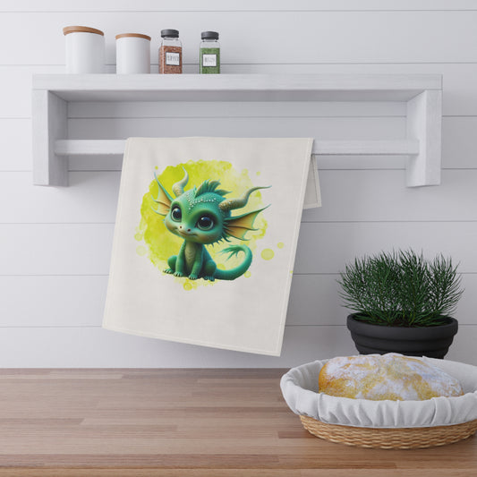 Baby Dragon Cyrus, Tea Towels (cotton, poly)
