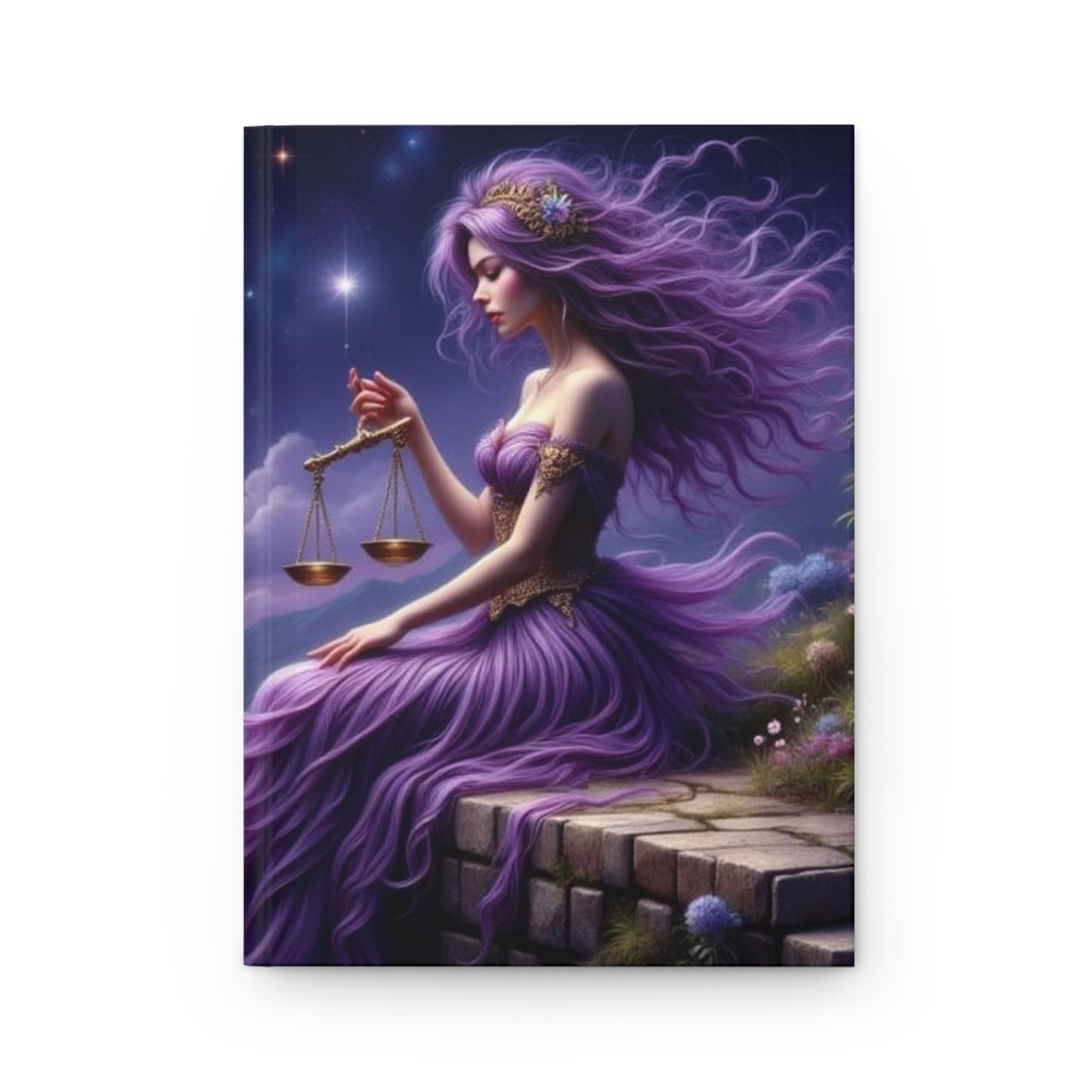 Celestial Dreams Hardcover Journal, Astrology Journal, Fantasy Journal, Cosmic Artwork Notebook, Gift for Dreamers, Perfect for [...]