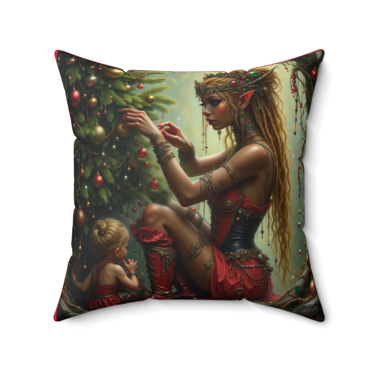 Enchanting Holiday Decor Pillow, Cozy Home Accent, Festive Cushion for Christmas, Beautiful Gift Idea, Winter Wonderland Accessory