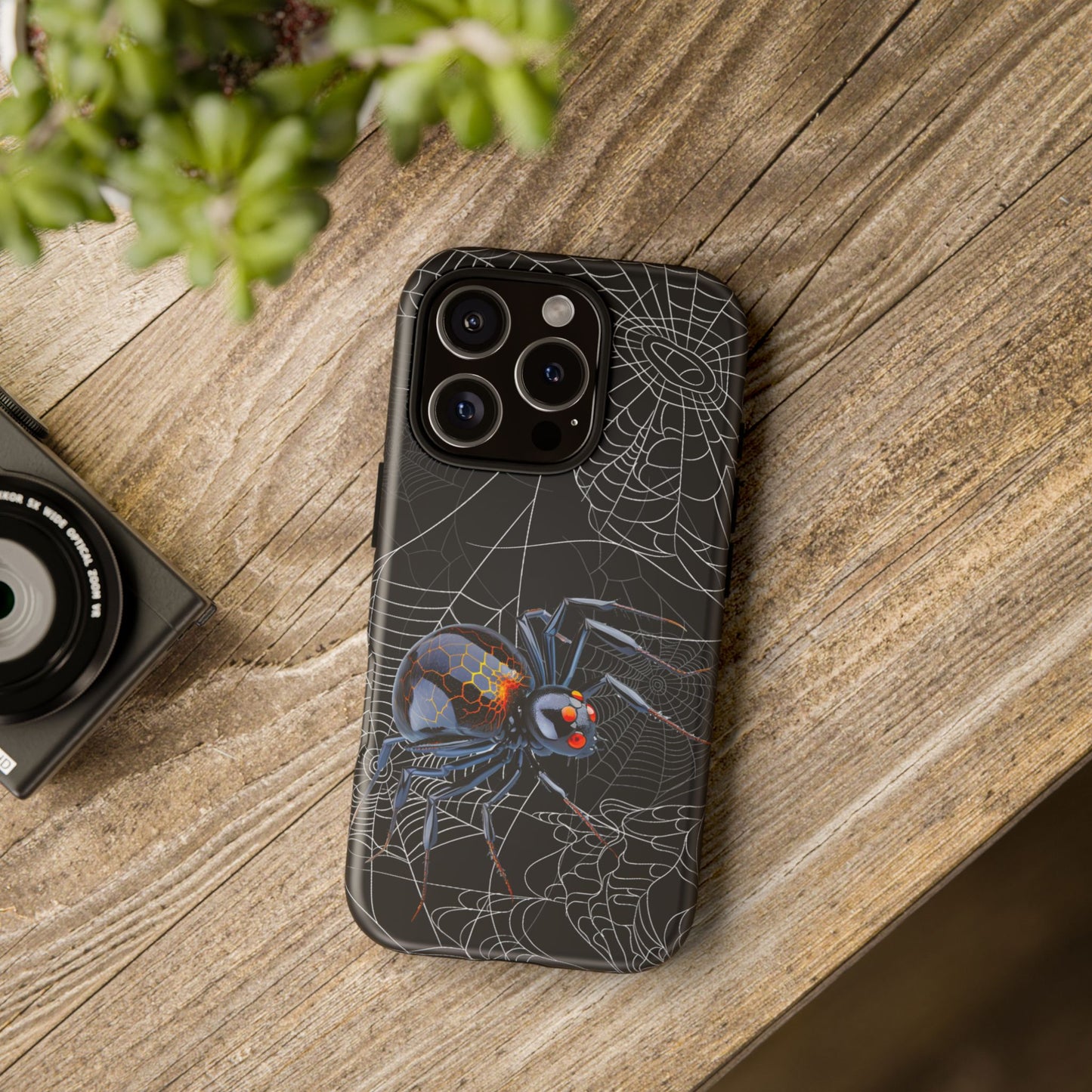Spider Web Phone Case - Tough Cases for Halloween, Spooky Decor, Gift for Teens, Gothic Style, Unique Customizable Covers