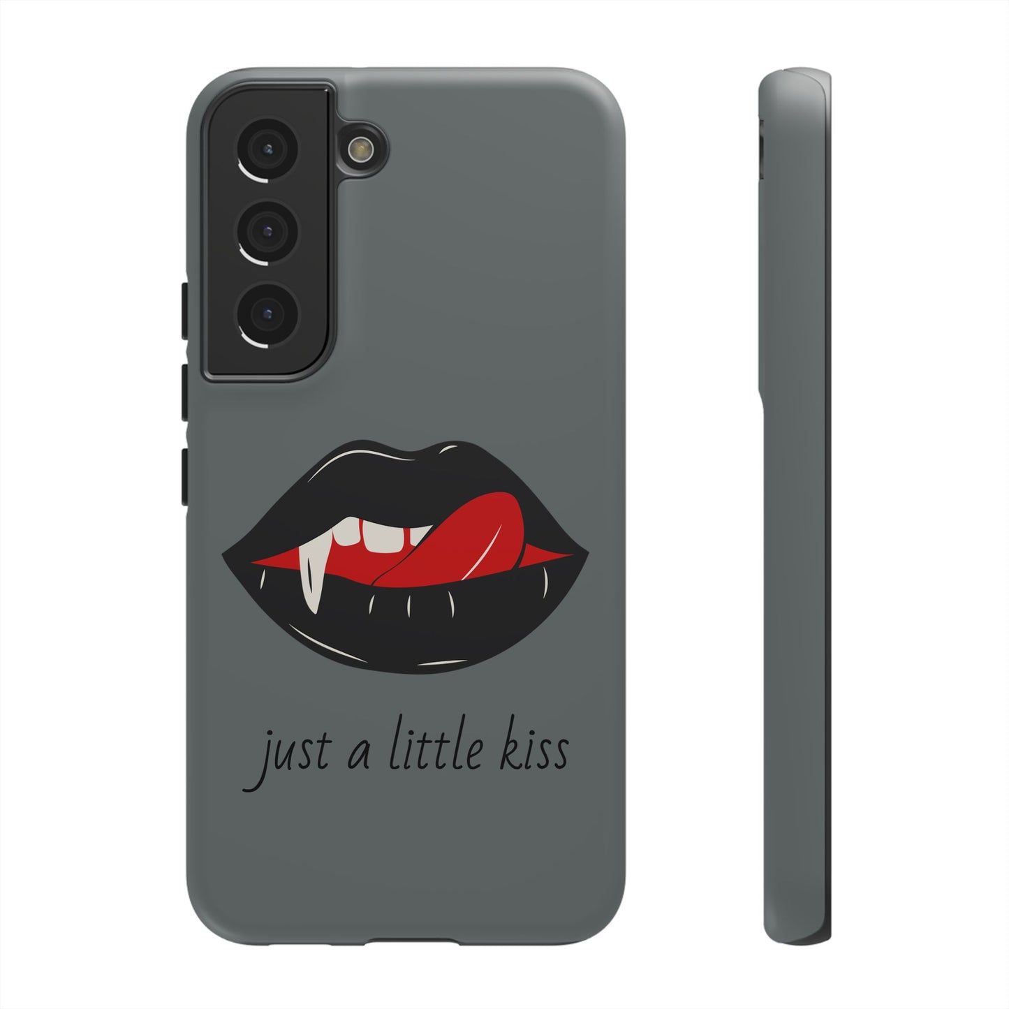Vampire Lip Phone Case, Edgy Tech Accessories, Halloween Gifts, Goth Aesthetic, Quirky Cell Phone Cover