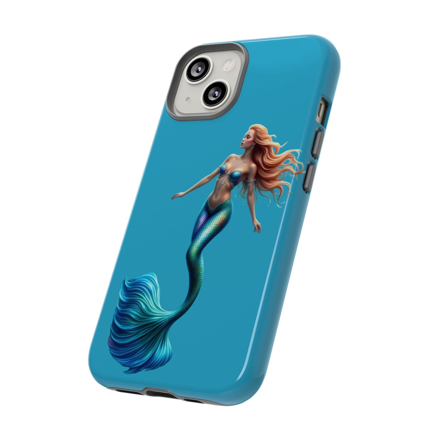 Mermaid Phone Case, Tough Phone Cover, Ocean Lover Gift, Cute Mermaid Accessory, Summer Vibes Case