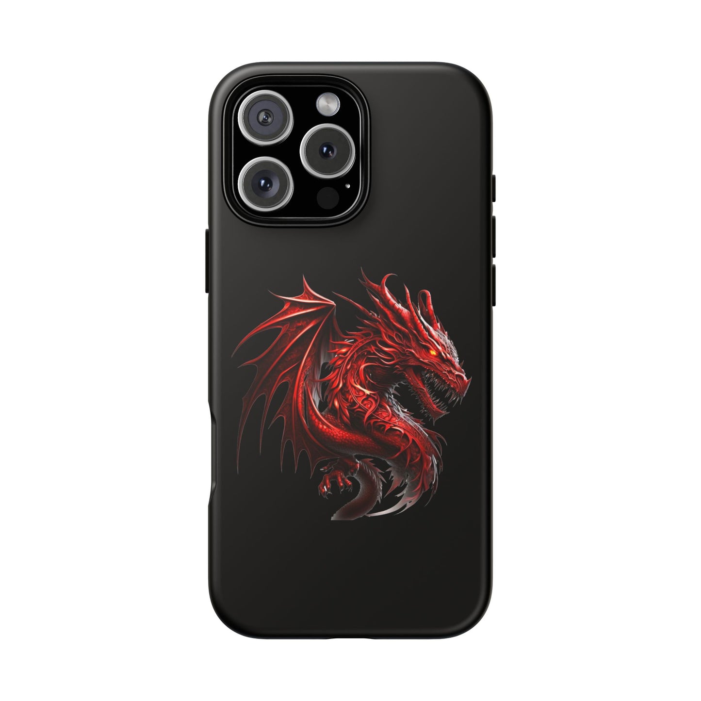 Red Dragon Phone Case, Fantasy Case, Tough Phone Cover, Gift for Gamers, Dragon Lover, Unique Mobile Accessory