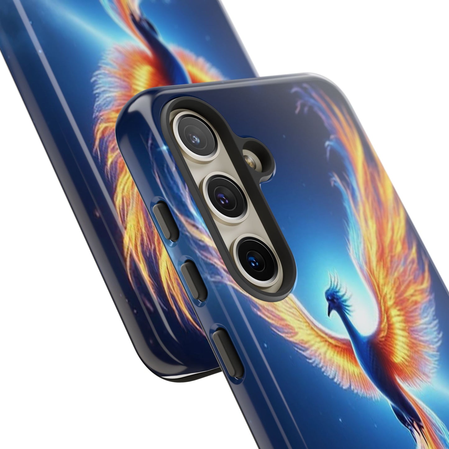 Phoenix Tough Case, Blue Bird Phone Case, Fantasy Designs, Space theme