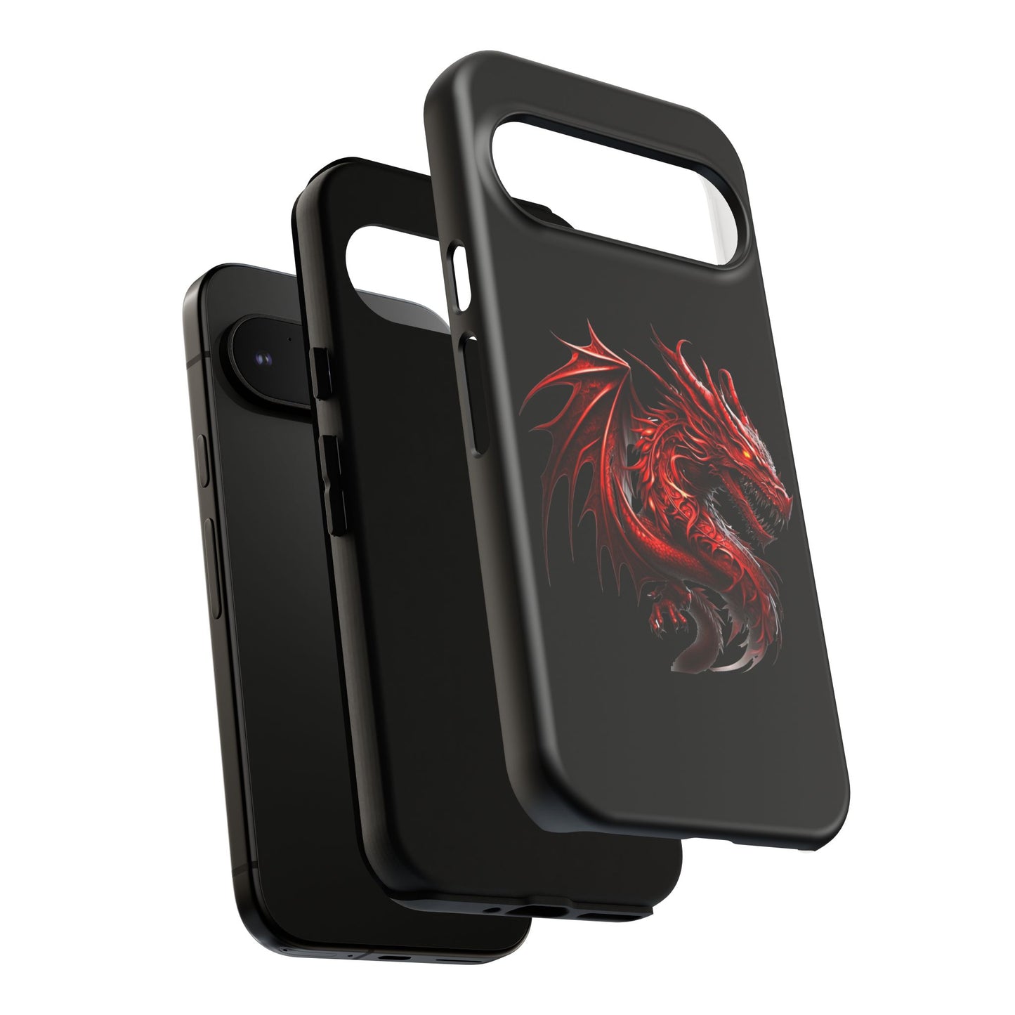Red Dragon Phone Case, Fantasy Case, Tough Phone Cover, Gift for Gamers, Dragon Lover, Unique Mobile Accessory