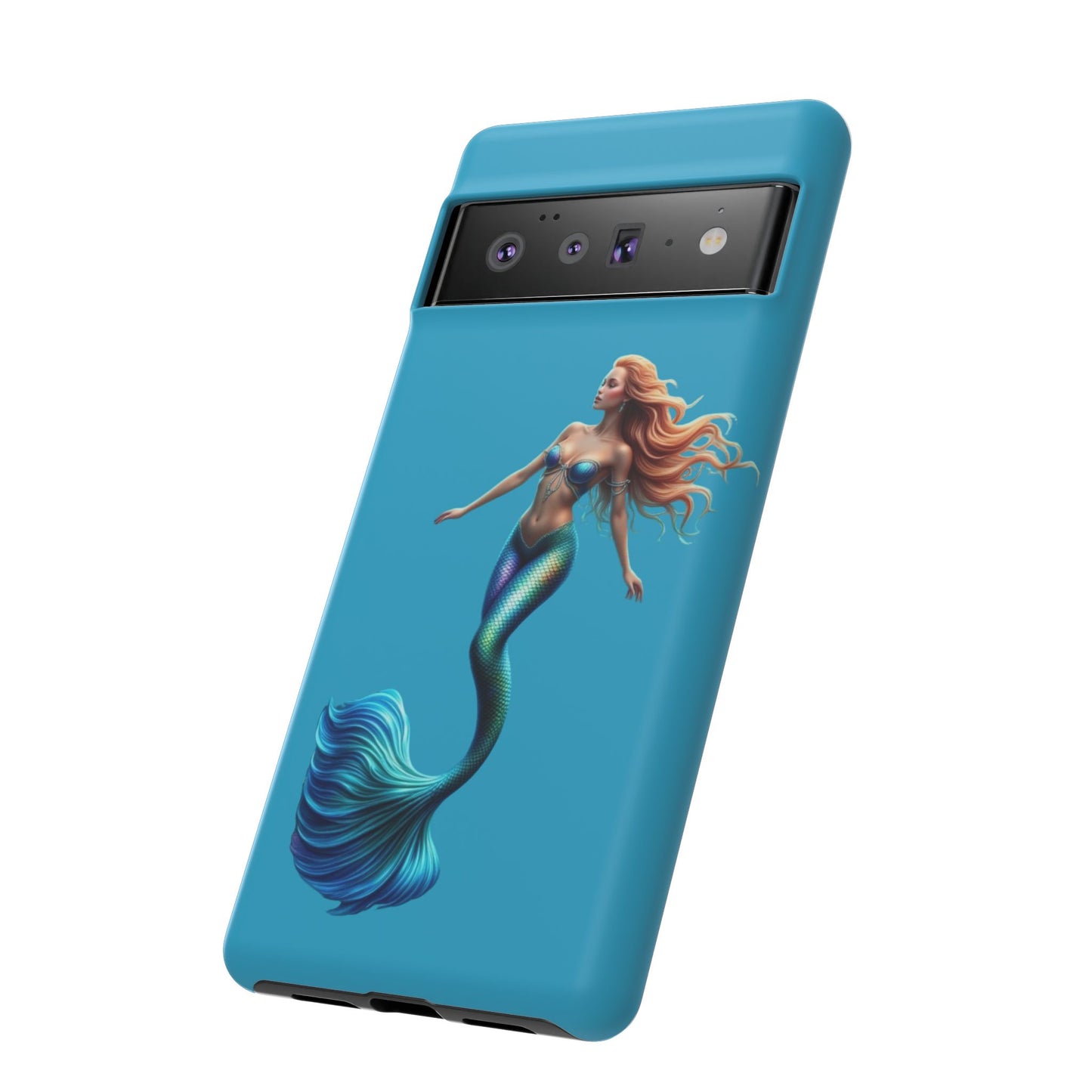 Mermaid Phone Case, Tough Phone Cover, Ocean Lover Gift, Cute Mermaid Accessory, Summer Vibes Case