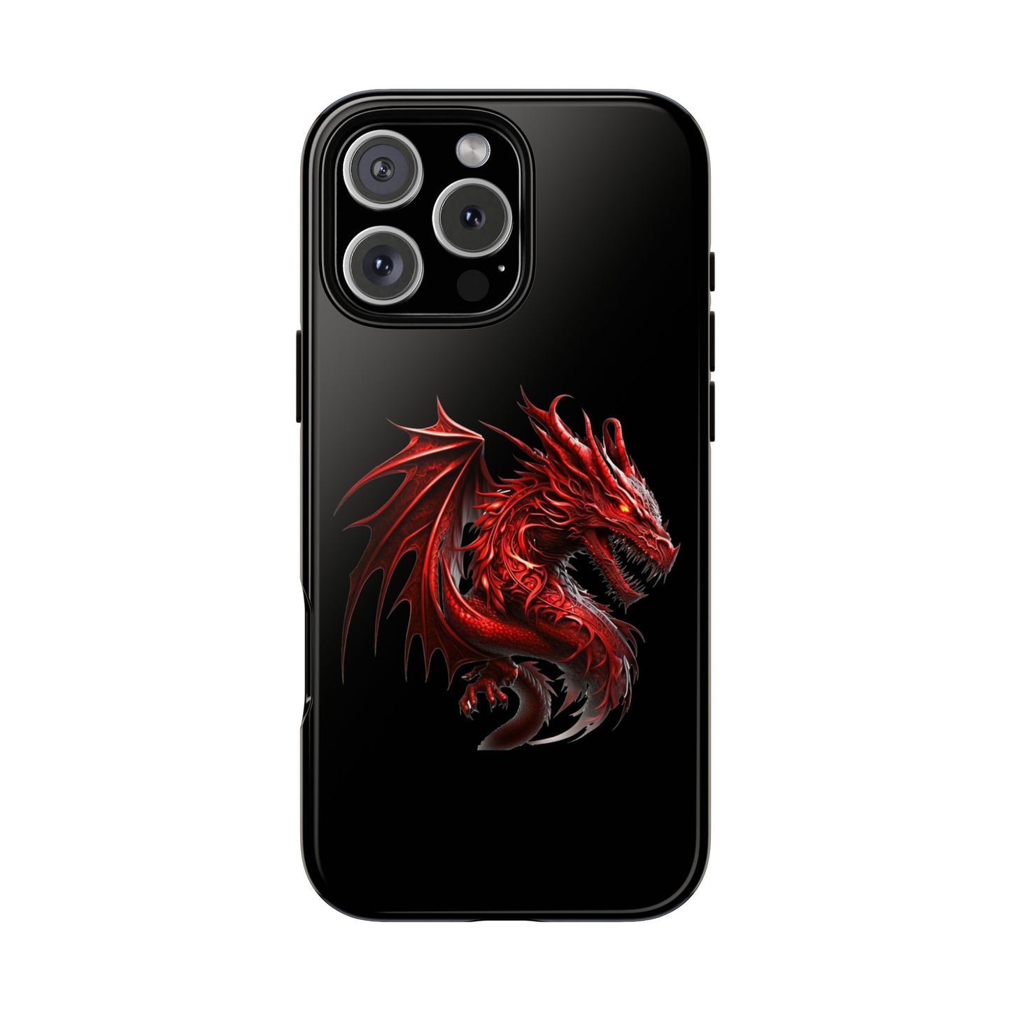 Red Dragon Phone Case, Fantasy Case, Tough Phone Cover, Gift for Gamers, Dragon Lover, Unique Mobile Accessory