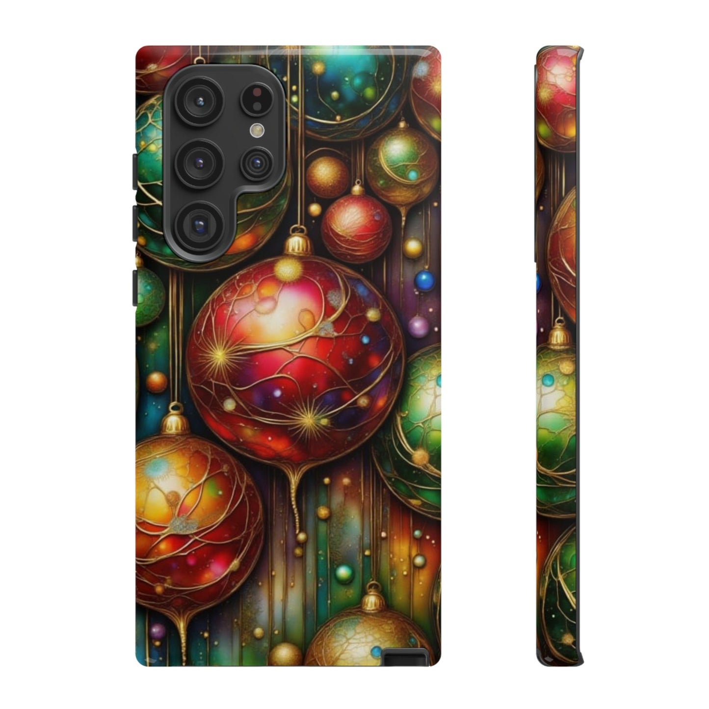 Colorful Holiday Phone Case, Festive Smartphone Cover, Christmas Gift, Artistic Phone Protector, Unique Holiday Accessory