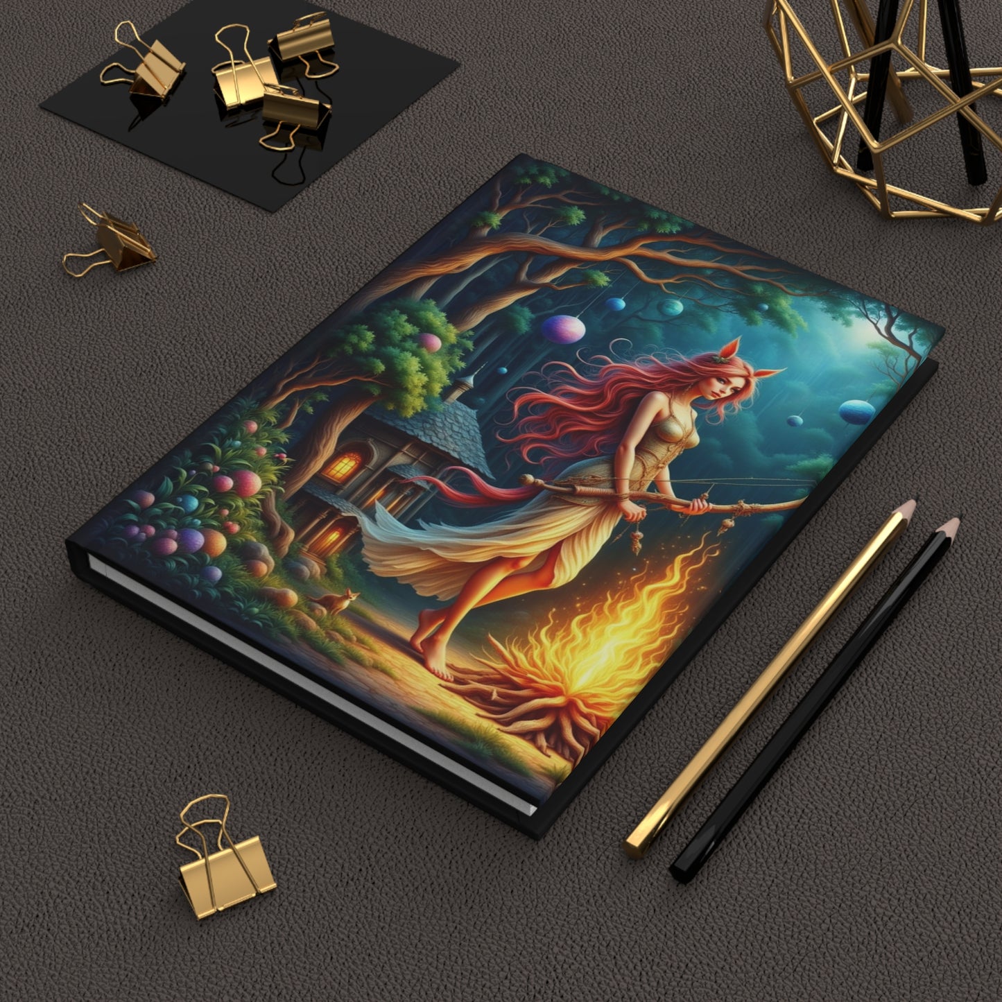 Enchanted Forest Journal, Colorful Hardcover Notebook for Writers, Artists, and Dreamers, Ideal Gift for Holidays, Creative Journal