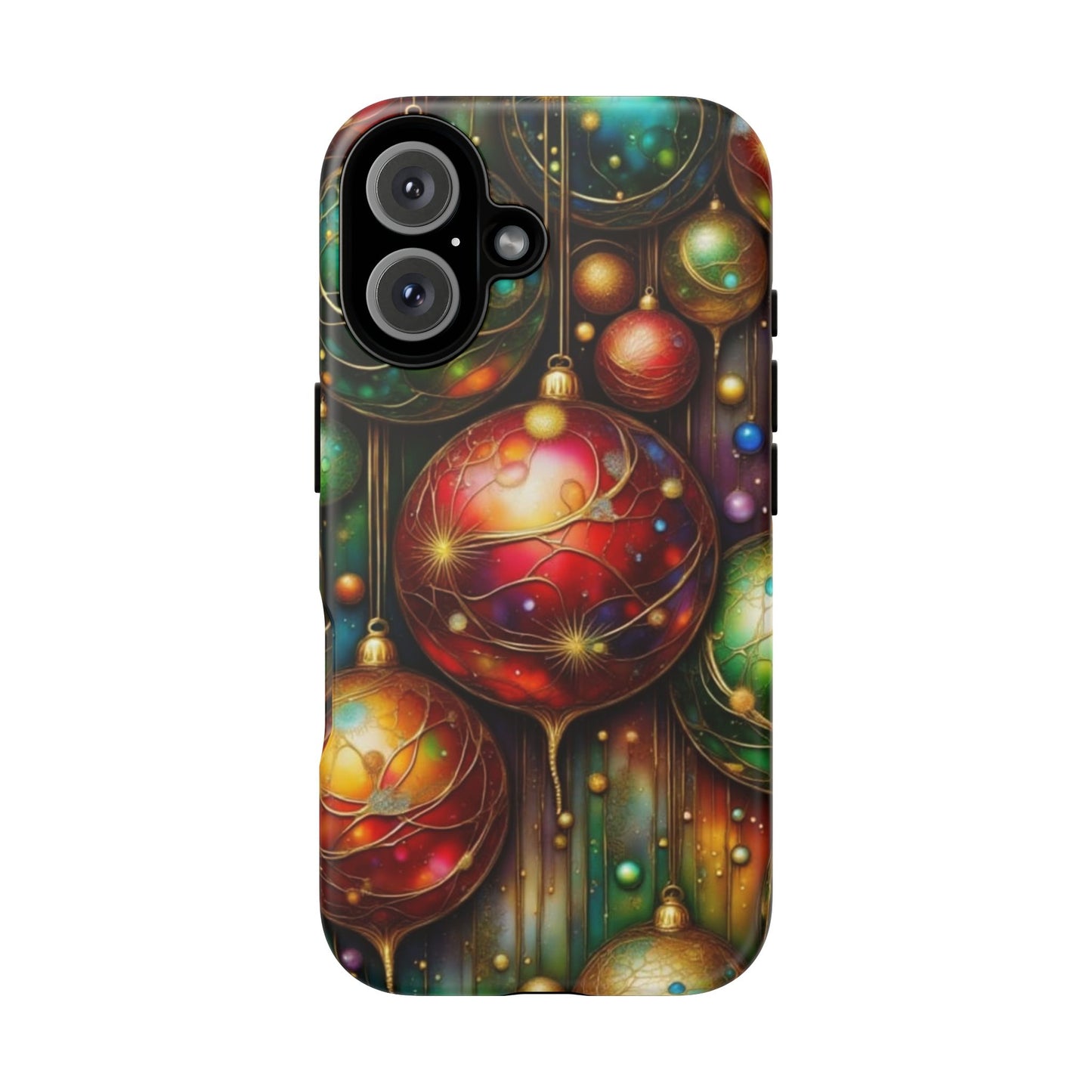 Colorful Holiday Phone Case, Festive Smartphone Cover, Christmas Gift, Artistic Phone Protector, Unique Holiday Accessory