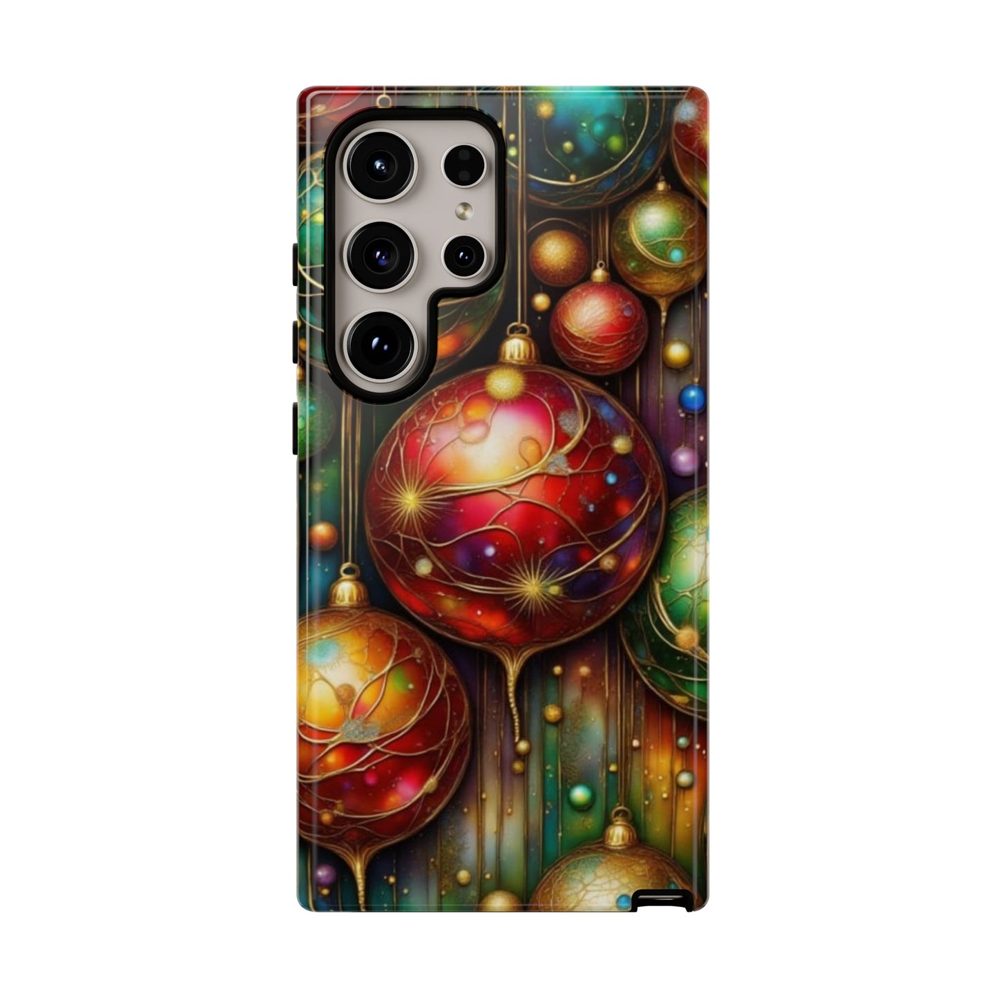 Colorful Holiday Phone Case, Festive Smartphone Cover, Christmas Gift, Artistic Phone Protector, Unique Holiday Accessory