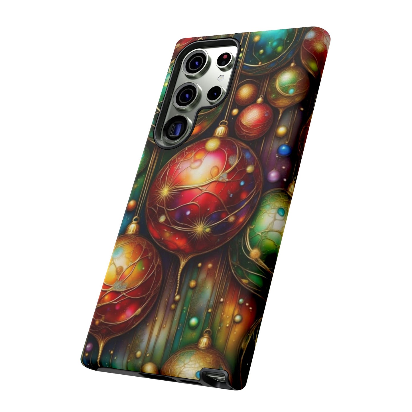 Colorful Holiday Phone Case, Festive Smartphone Cover, Christmas Gift, Artistic Phone Protector, Unique Holiday Accessory