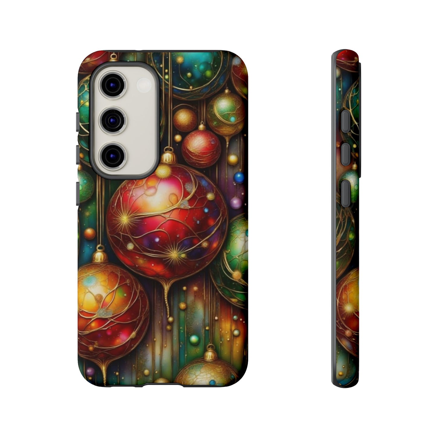 Colorful Holiday Phone Case, Festive Smartphone Cover, Christmas Gift, Artistic Phone Protector, Unique Holiday Accessory