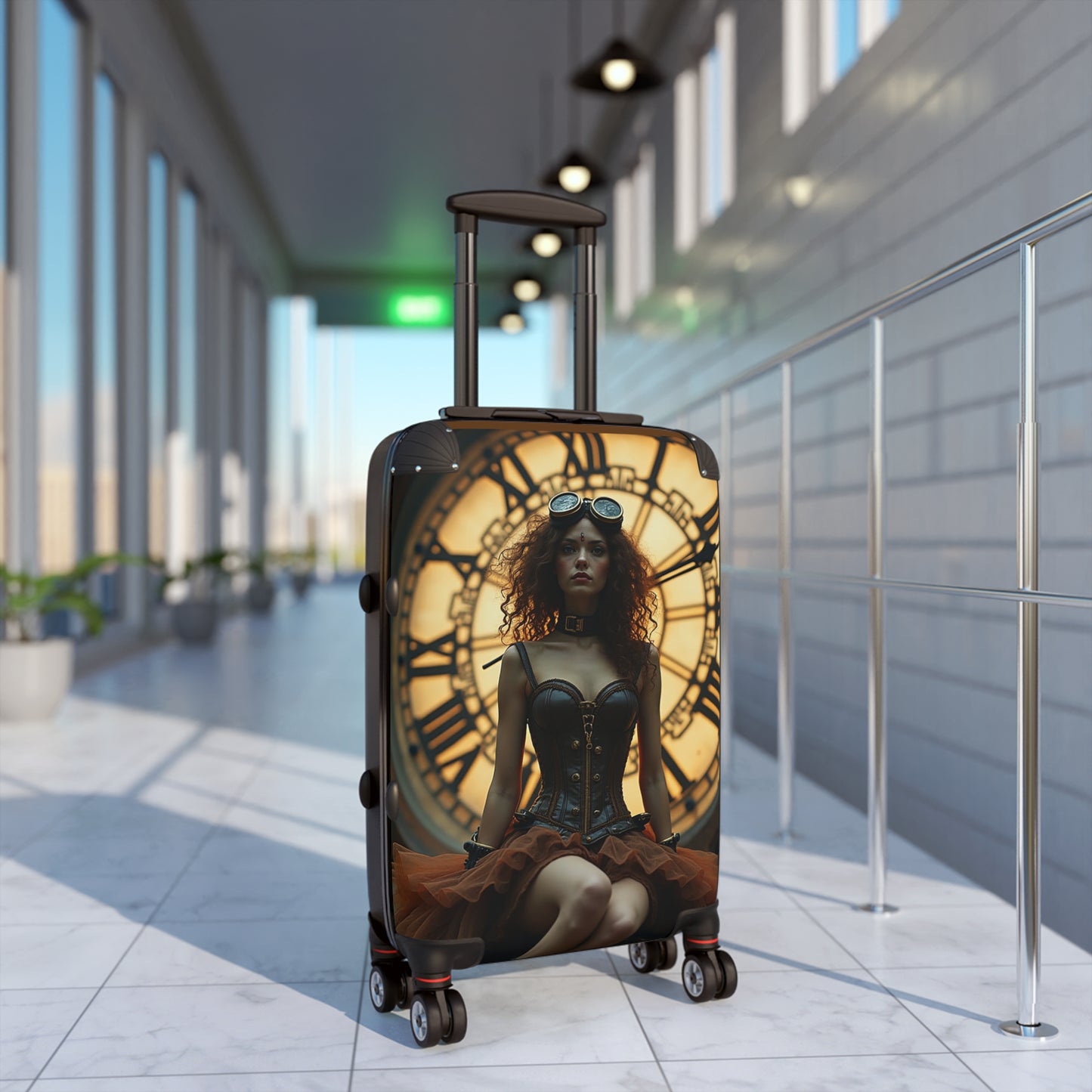 Lucy Steampunk Stylish Suitcase - Unique Travel Luggage for Adventurers, Ideal Gift for Travelers, Vintage-Inspired Travel Gear, Perfect [...]