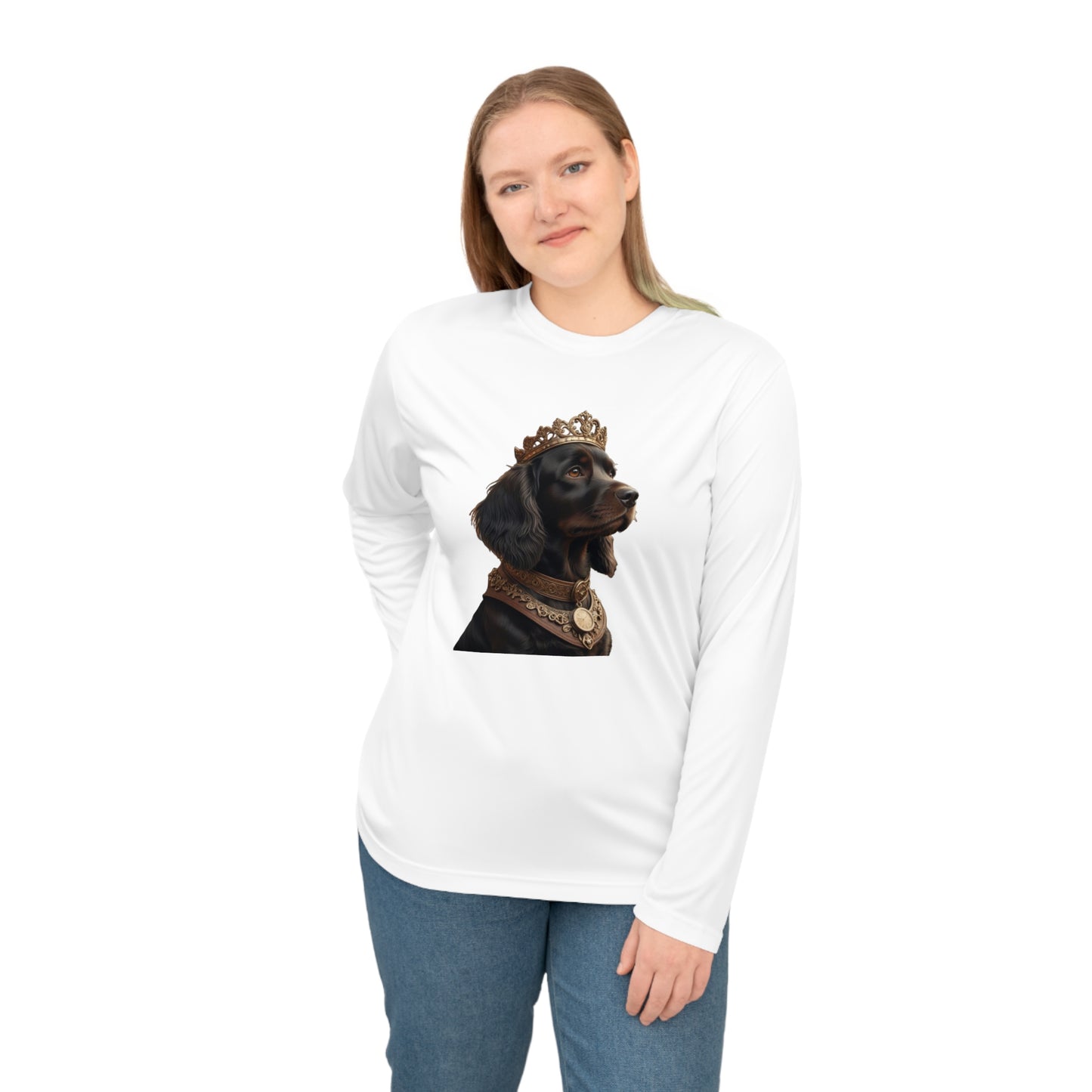 Royal Pup Long Sleeve Shirt, Unisex Dog Lover Tee, Pet Apparel, Funny Gift for Dog Owners, Casual Wear, Animal Lovers Shirt