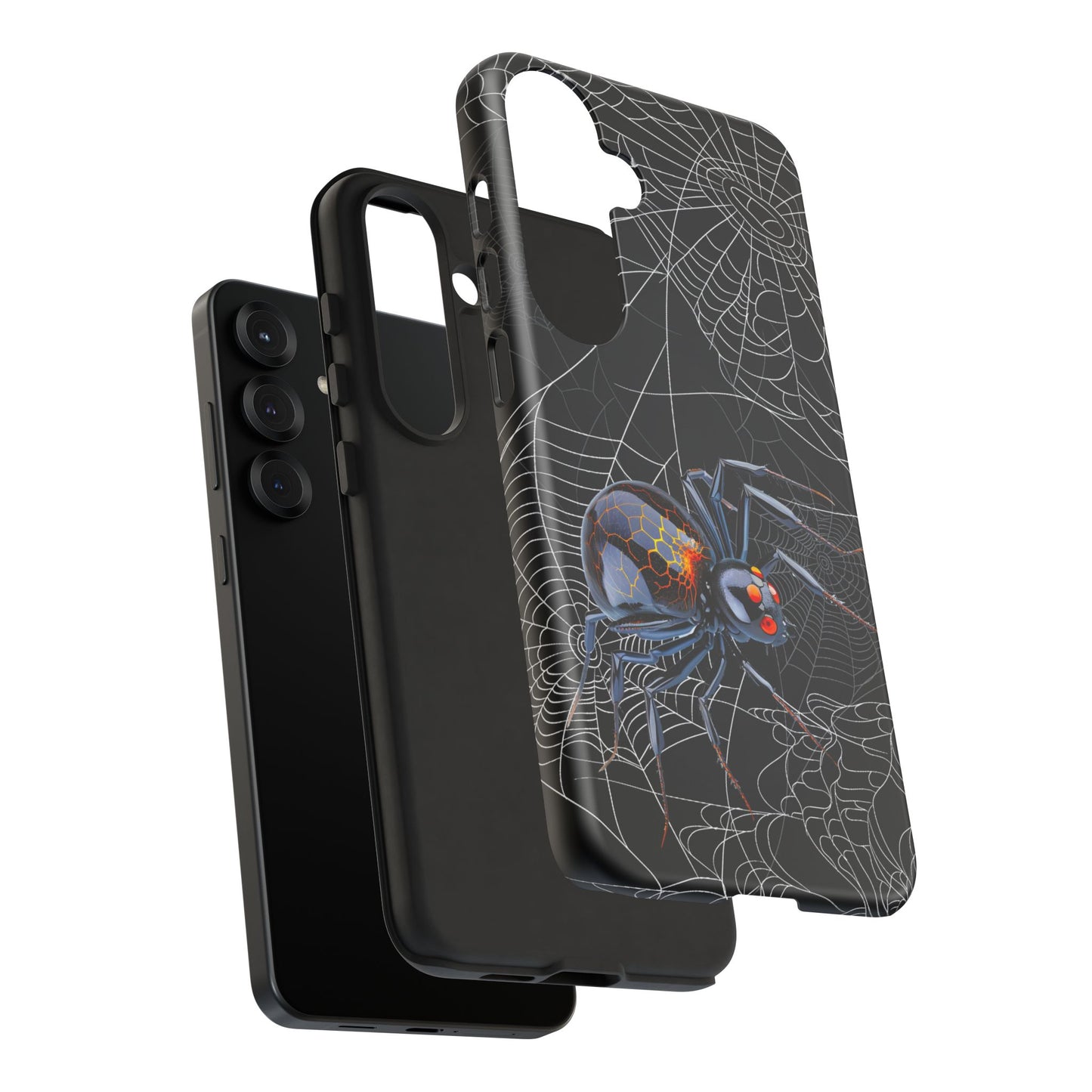 Spider Web Phone Case - Tough Cases for Halloween, Spooky Decor, Gift for Teens, Gothic Style, Unique Customizable Covers