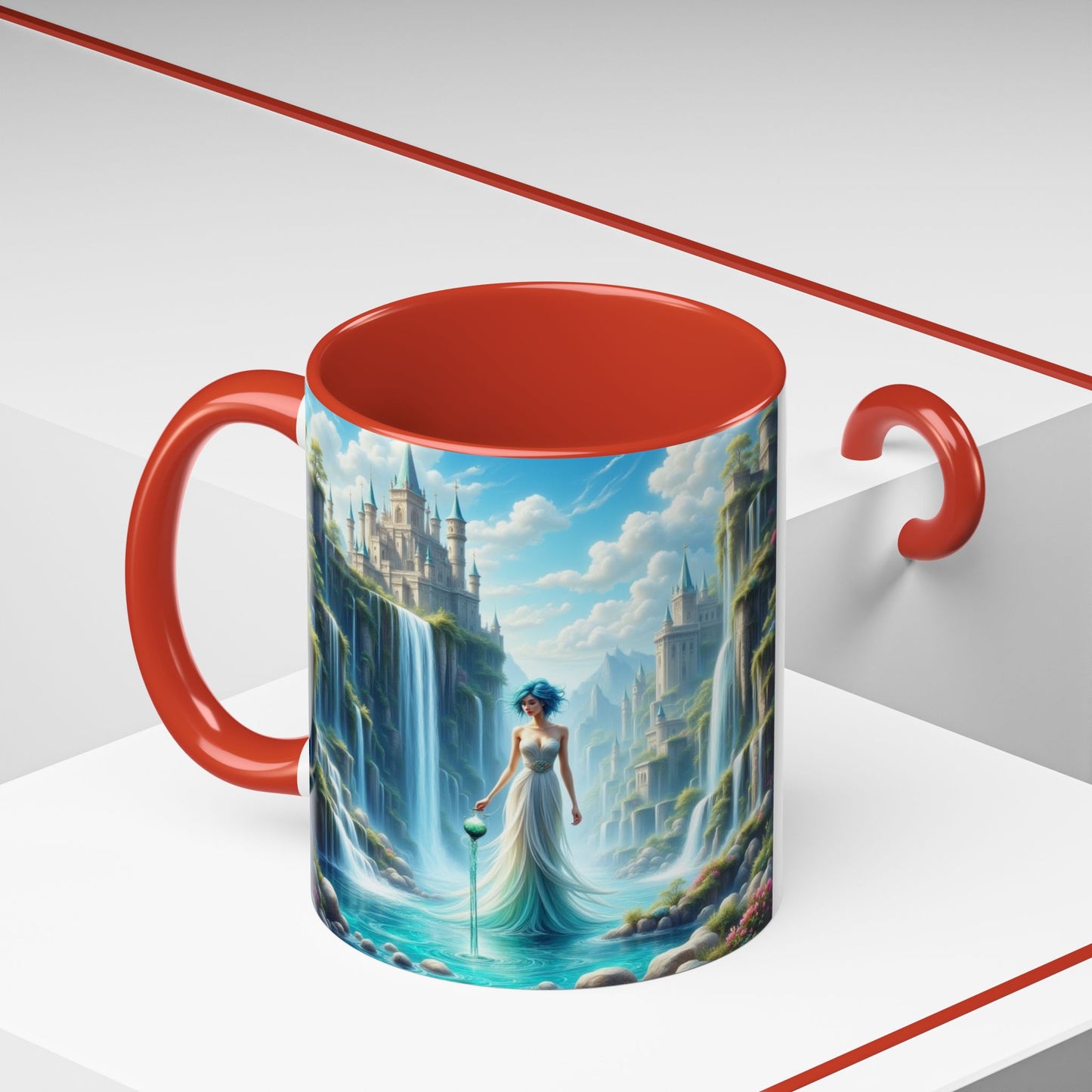 Astrology Aquarius, Accent Coffee Mug - 11oz and 15oz