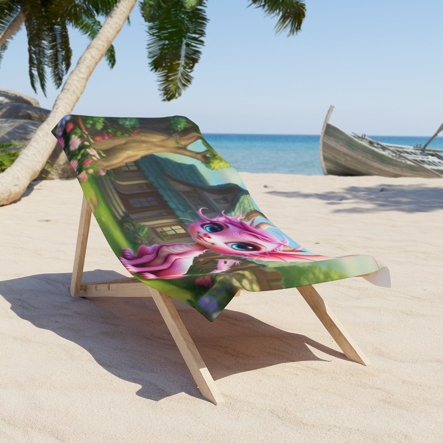 Fantasy Dragon Beach Towel | Cute Kids Towel for Pool, Summer Fun, Beach Days, Gifts for Dragons Lovers, Vacation Essentials