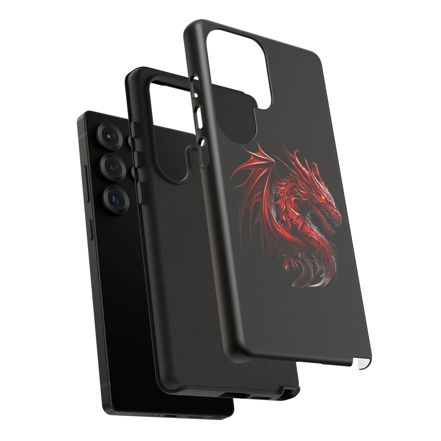 Red Dragon Phone Case, Fantasy Case, Tough Phone Cover, Gift for Gamers, Dragon Lover, Unique Mobile Accessory
