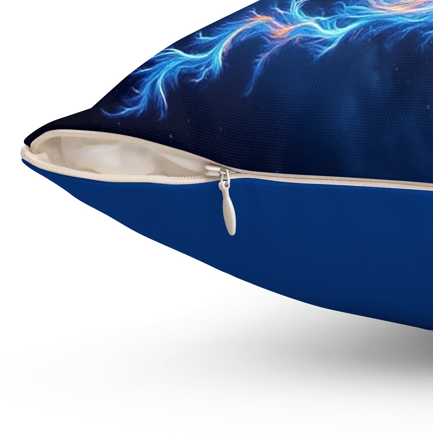 Phoenix Fire Spun Polyester Pillow, Boho Home Decor, Fantasy Gift, Artistic Cushion, Flame Inspired Decorative Pillow