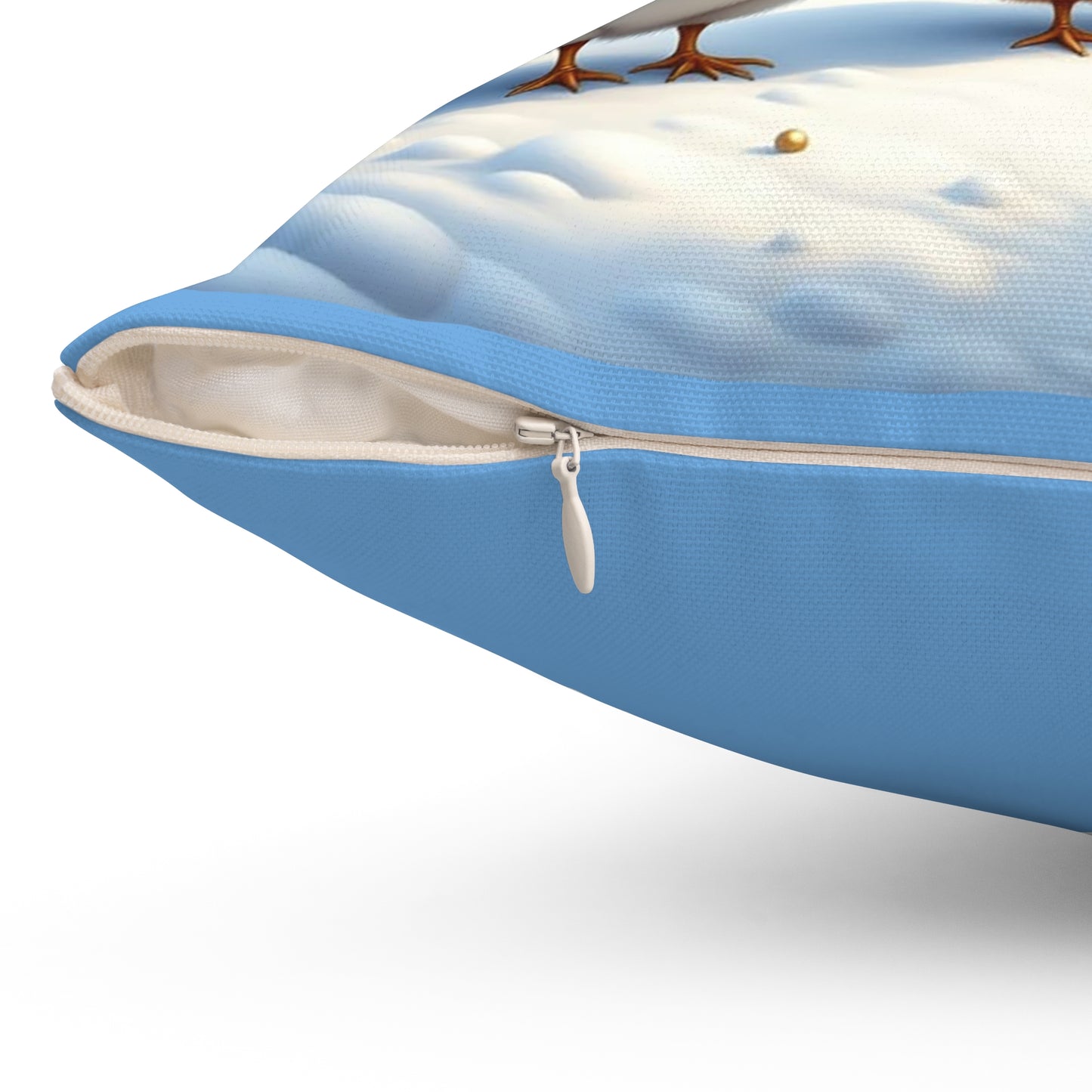 Winter Wonderland Decorative Pillow, Cozy Home Decor, Holiday Throw Cushion, Gift for Bird Lovers, Seasonal Accent Pillow