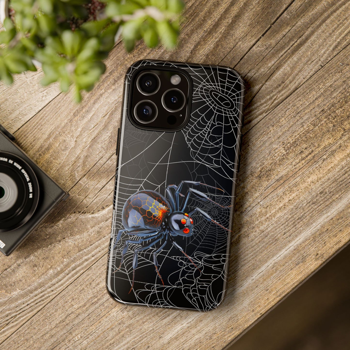 Spider Web Phone Case - Tough Cases for Halloween, Spooky Decor, Gift for Teens, Gothic Style, Unique Customizable Covers