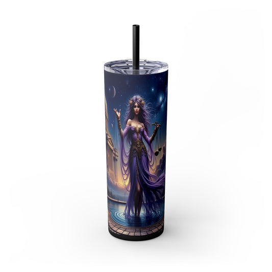 Zodiac Libra Tumbler with Straw 20oz