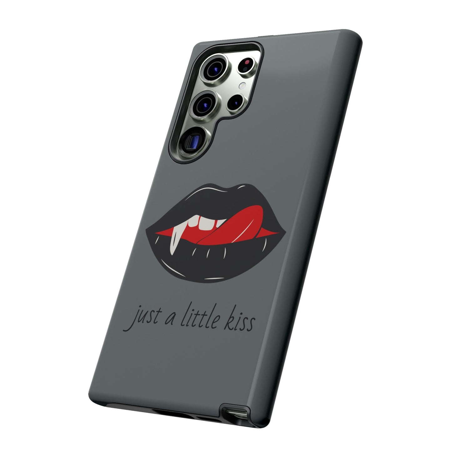 Vampire Lip Phone Case, Edgy Tech Accessories, Halloween Gifts, Goth Aesthetic, Quirky Cell Phone Cover