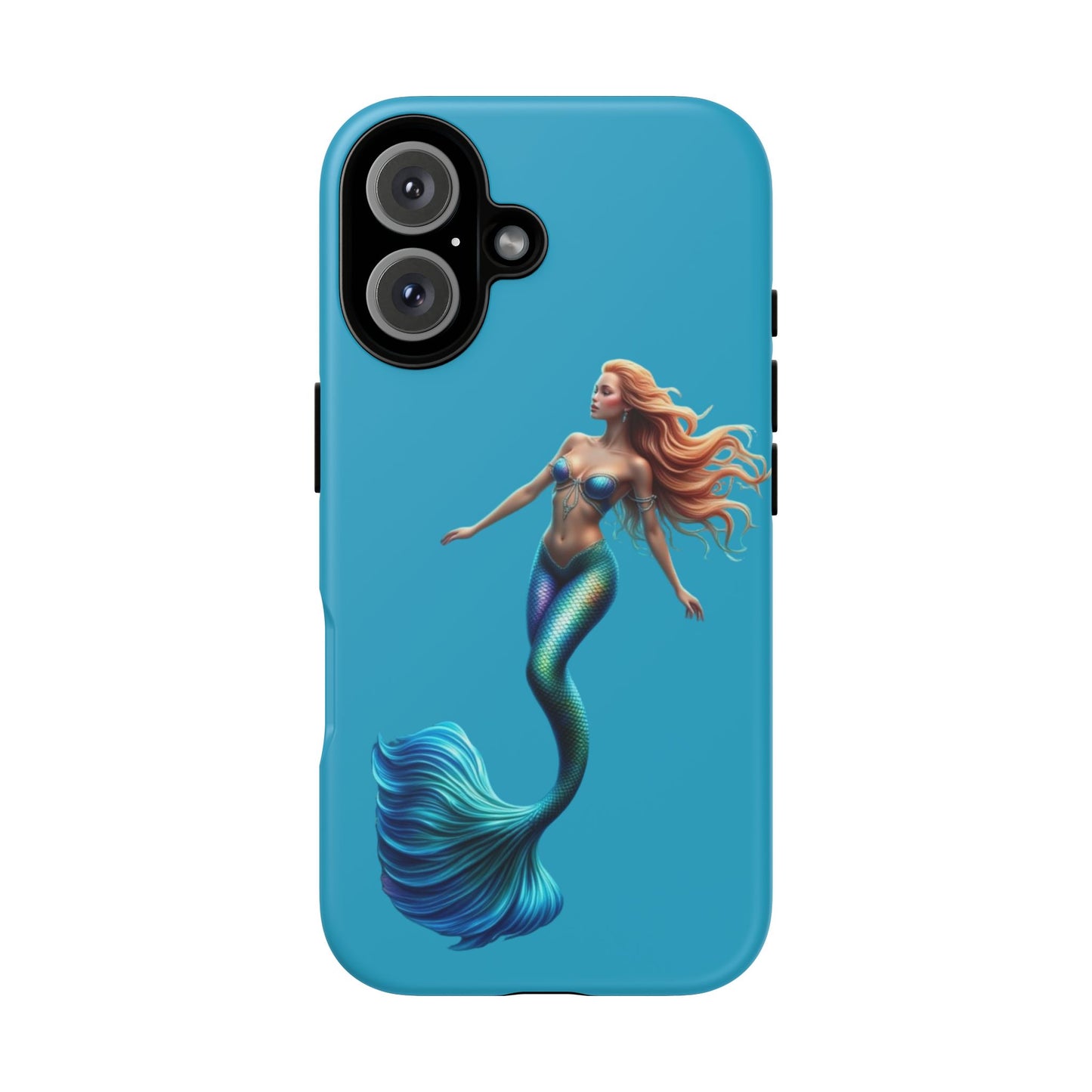 Mermaid Phone Case, Tough Phone Cover, Ocean Lover Gift, Cute Mermaid Accessory, Summer Vibes Case