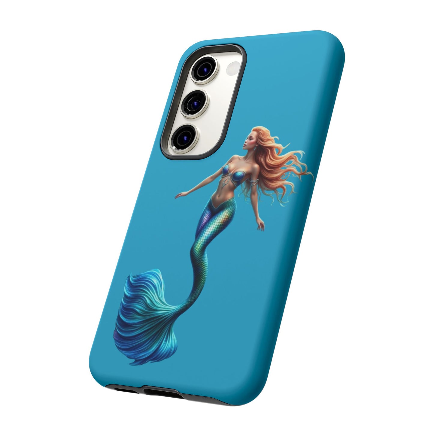 Mermaid Phone Case, Tough Phone Cover, Ocean Lover Gift, Cute Mermaid Accessory, Summer Vibes Case