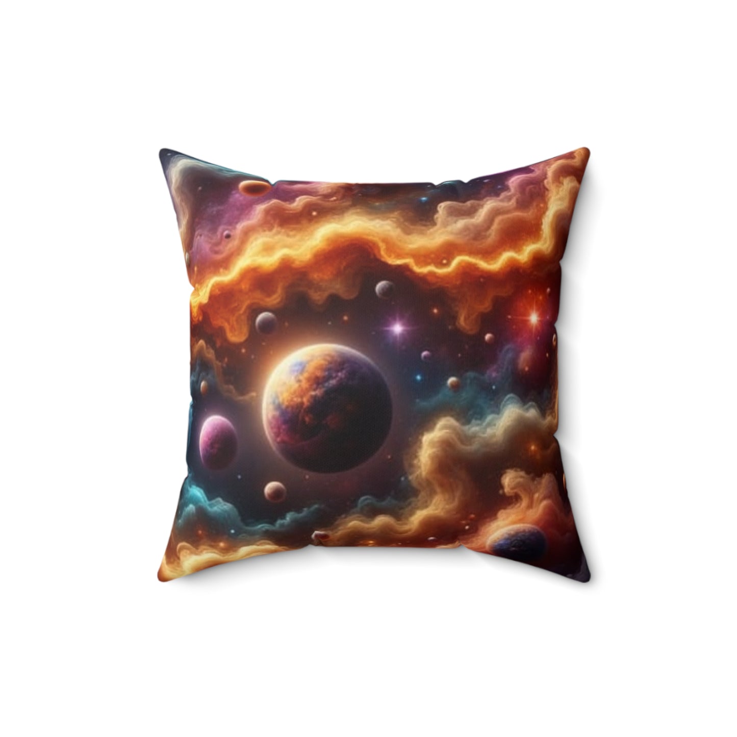 Celestial Phoenix Throw Pillow, Cosmic Home Decor, Galaxy Cushion, Astrology Accent Pillow, Starry Night Decor, Gift for Space Lovers