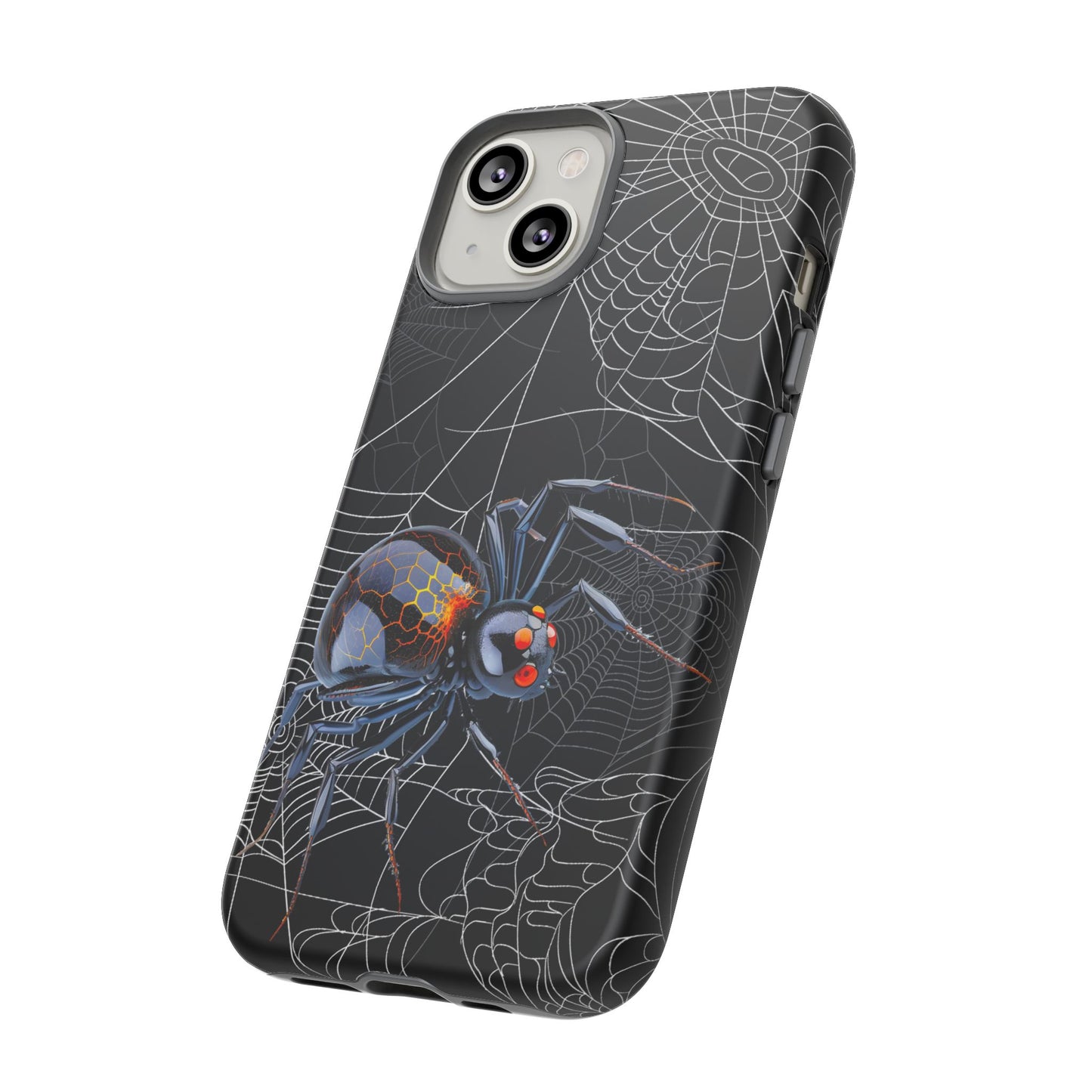 Spider Web Phone Case - Tough Cases for Halloween, Spooky Decor, Gift for Teens, Gothic Style, Unique Customizable Covers