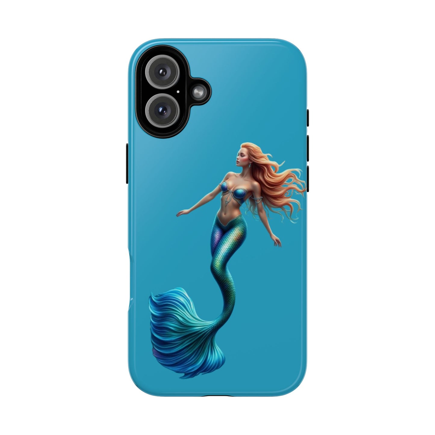 Mermaid Phone Case, Tough Phone Cover, Ocean Lover Gift, Cute Mermaid Accessory, Summer Vibes Case