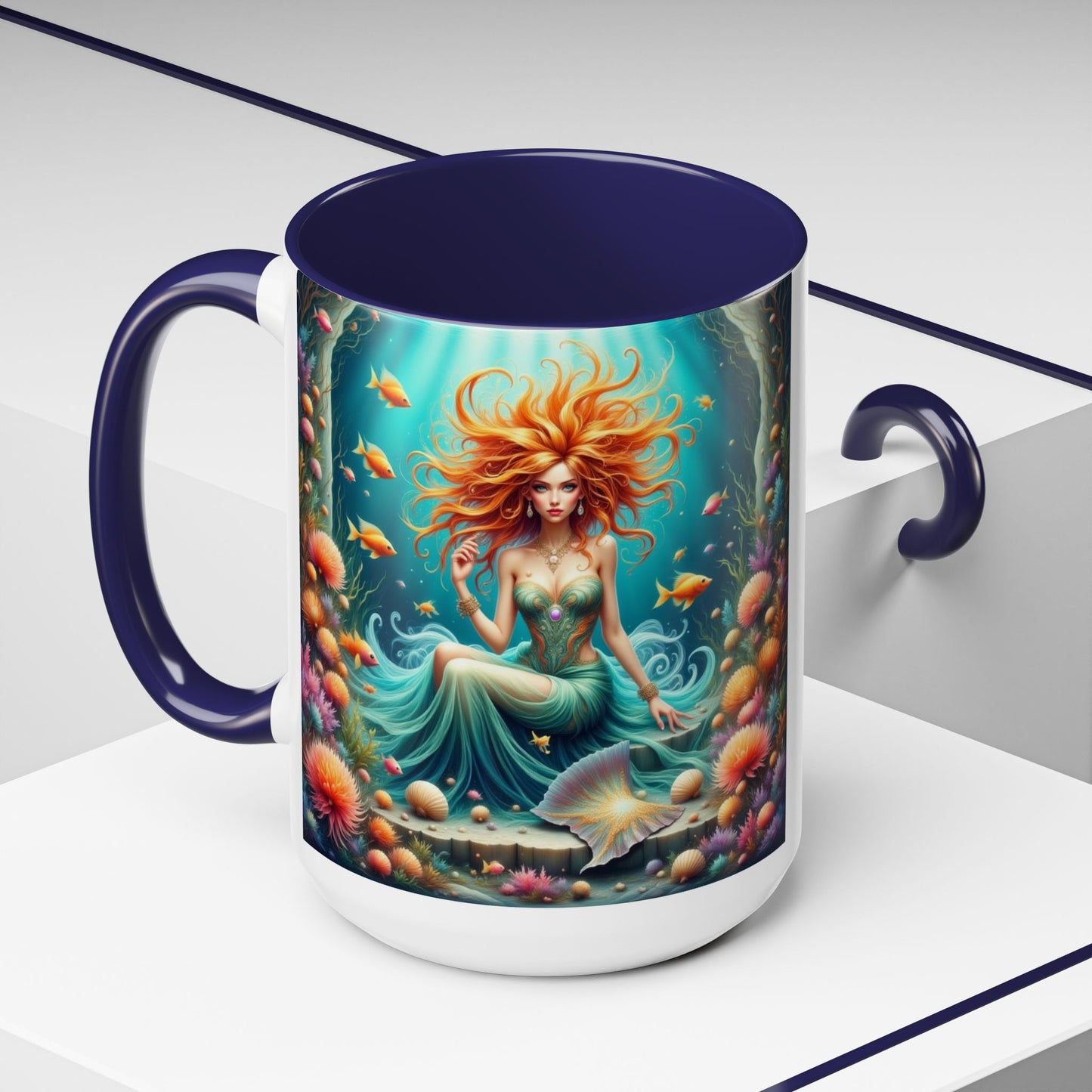 Astrology Pisces Accent Coffee Mug (11, 15oz)