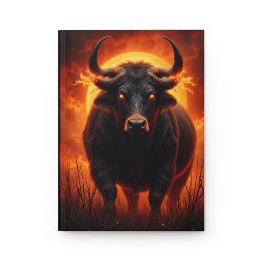 Bold Artistic Hardcover Journal | Gift for Creatives, Writers, and Dreamers | Bull themed Personal Reflection, Doodling, or [...]