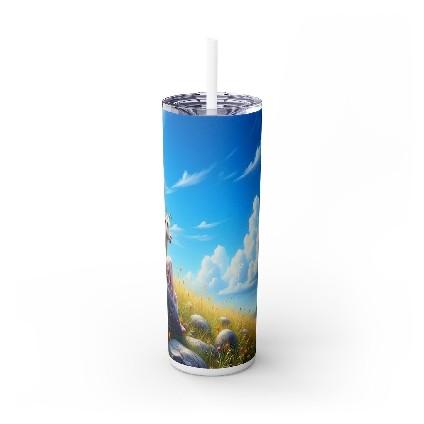 Zodiac Capricorn Tumbler with Straw, 20oz
