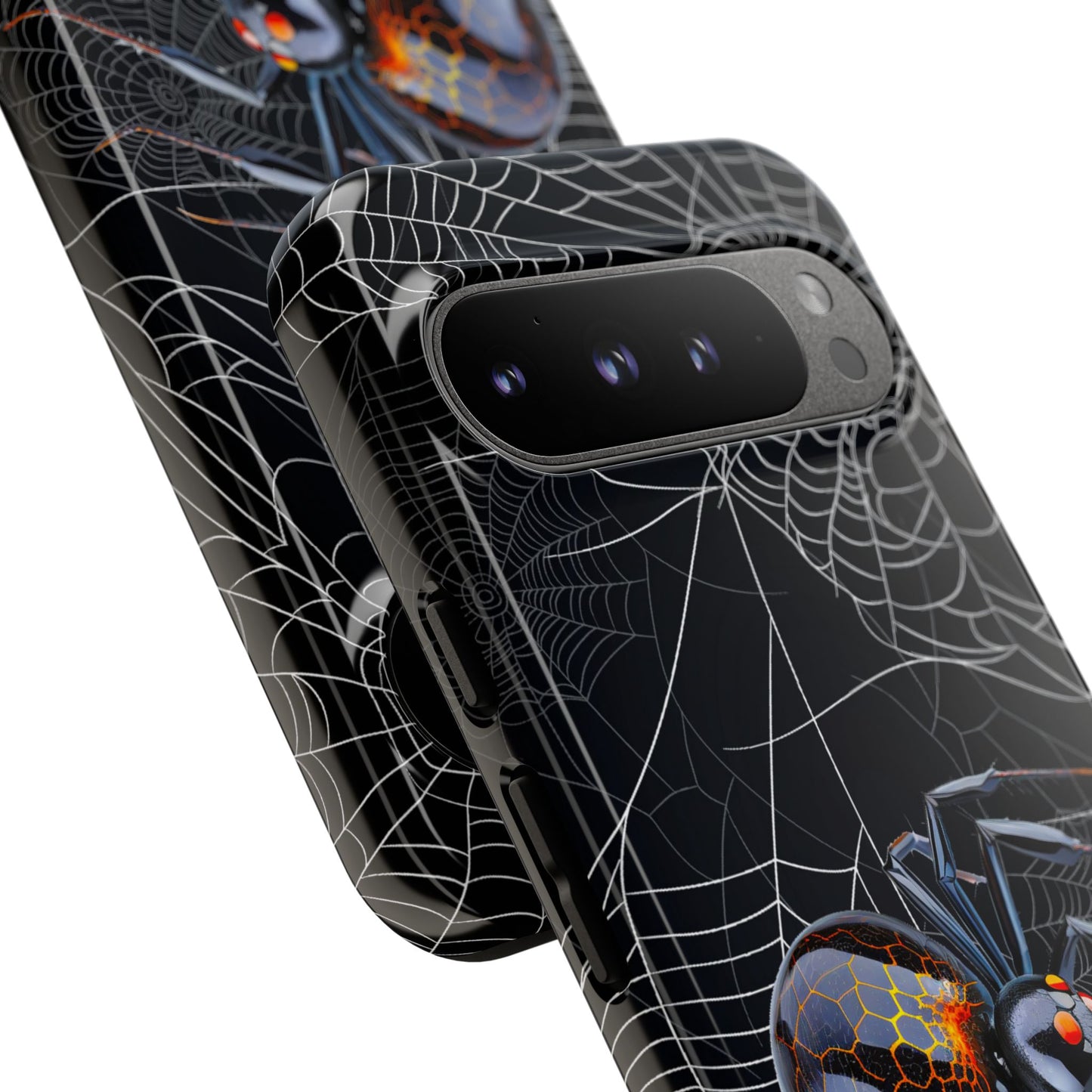 Spider Web Phone Case - Tough Cases for Halloween, Spooky Decor, Gift for Teens, Gothic Style, Unique Customizable Covers