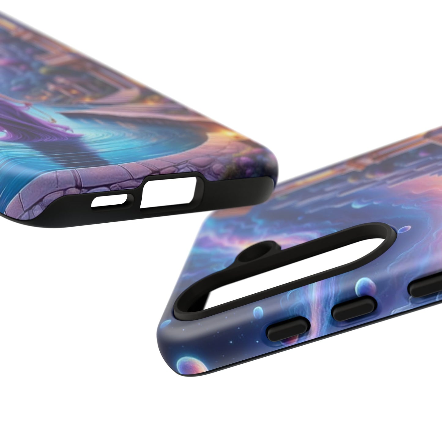 Celestial Fantasy Phone Case, Tough Case for Dreamers, Galaxy Design, Gift for Her, Magical Phone Accessory