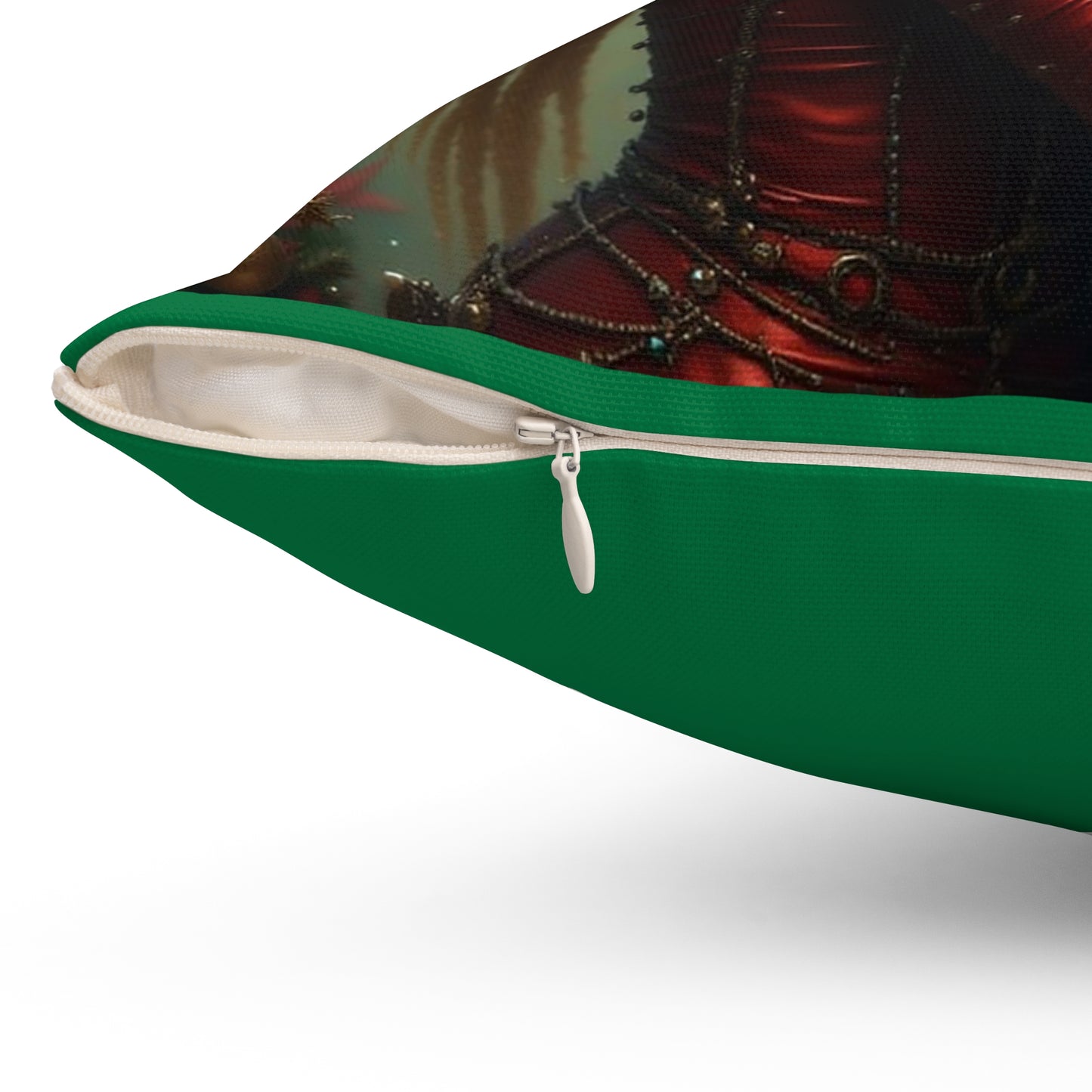 Christmas Elf Square Pillow, Cozy Holiday Pillow, Festive Home Decor, Gift for Her, Winter Decoration, Dreamy Pillow for Christmas