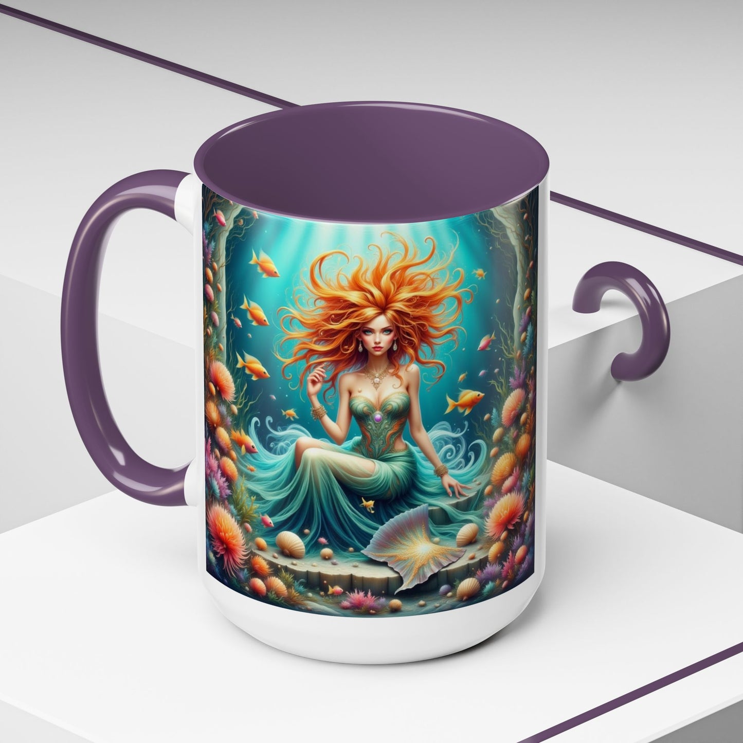 Astrology Pisces Accent Coffee Mug (11, 15oz)