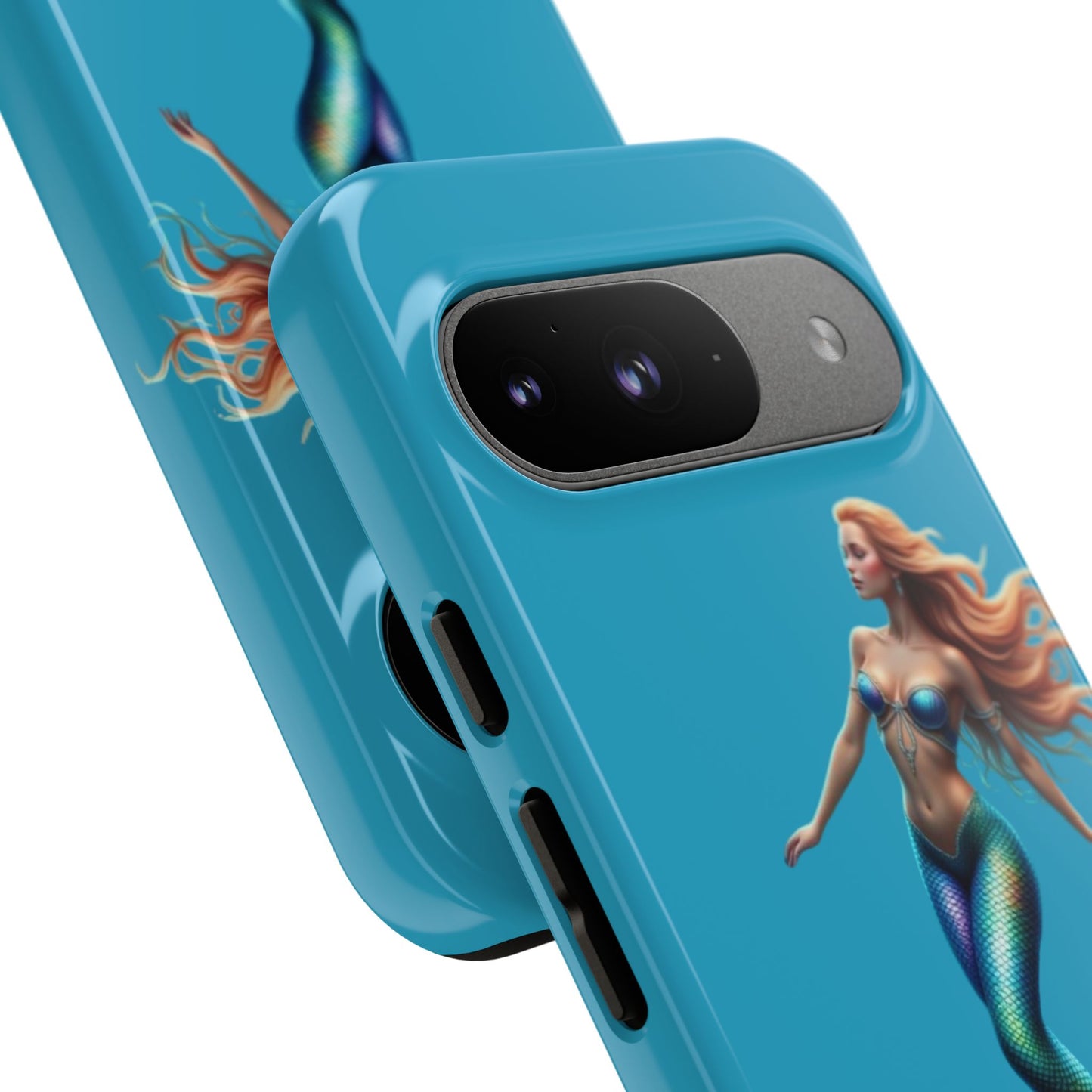 Mermaid Phone Case, Tough Phone Cover, Ocean Lover Gift, Cute Mermaid Accessory, Summer Vibes Case